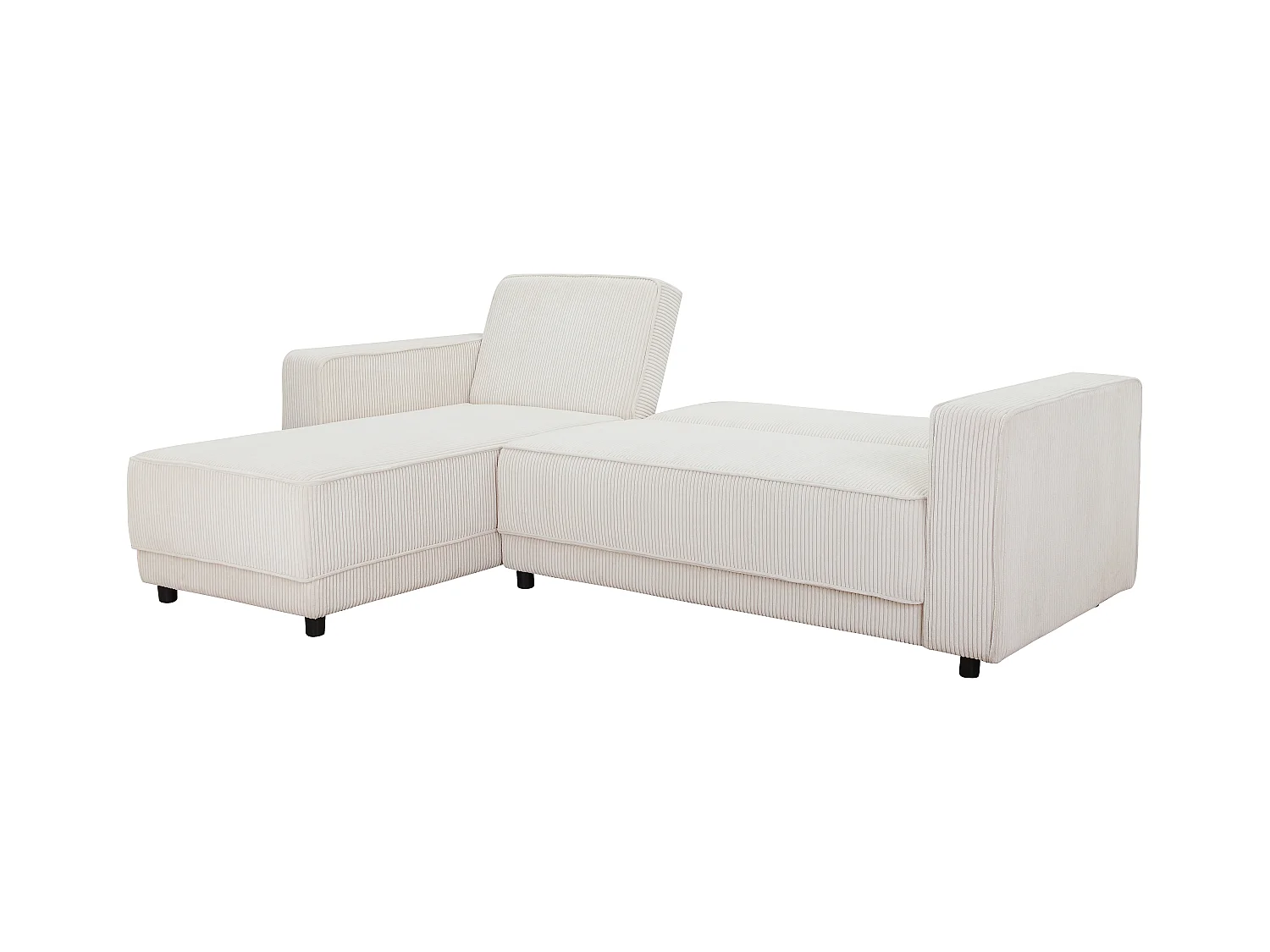 Allie | Sofabed L-Shape en tissu crème