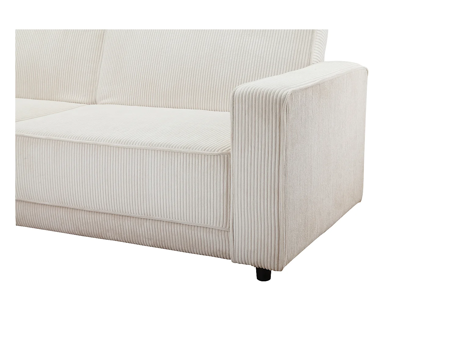 Allie | Sofabed L-Shape en tissu crème