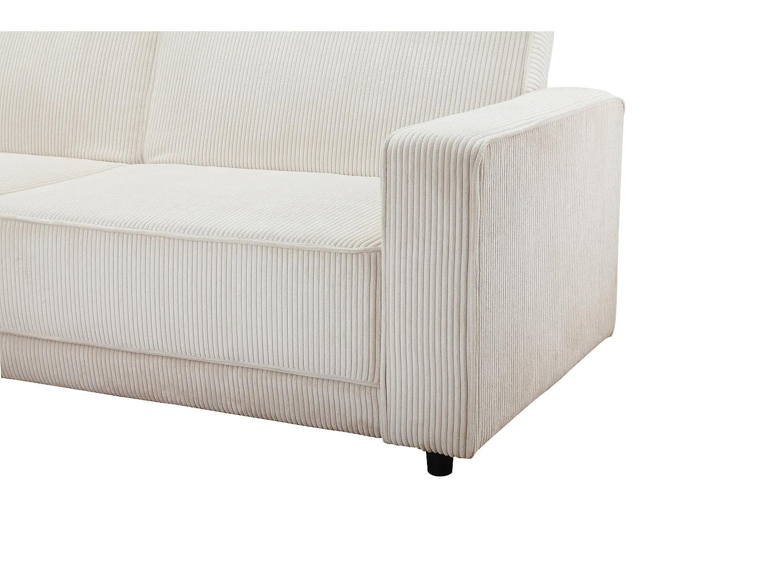Allie | Sofabed L-Shape en tissu crème