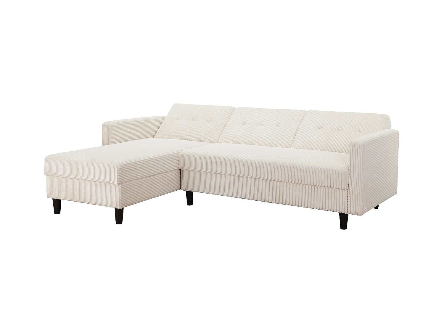 Hartford II | Slaapbank met opbergruimte in crème