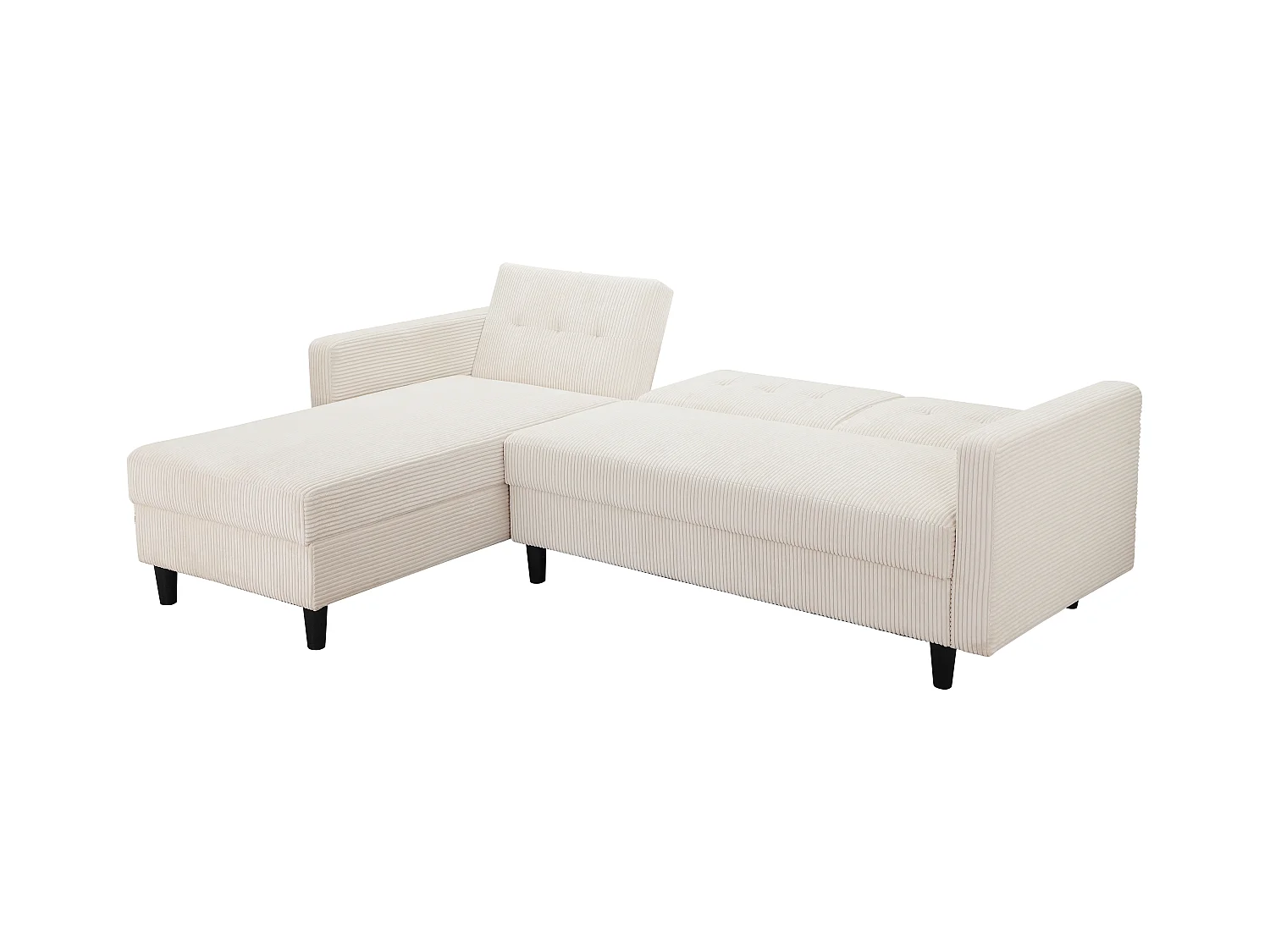 Hartford II | Slaapbank met opbergruimte in crème