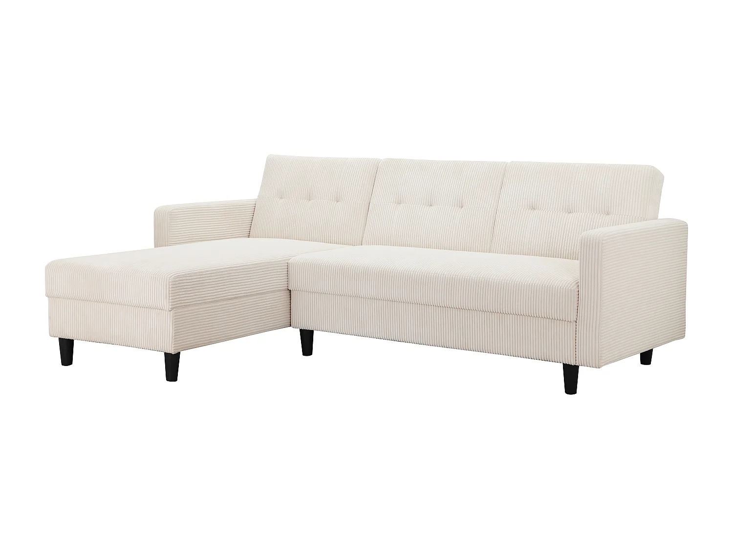 Hartford II | Canapé-lit avec rangement en crème