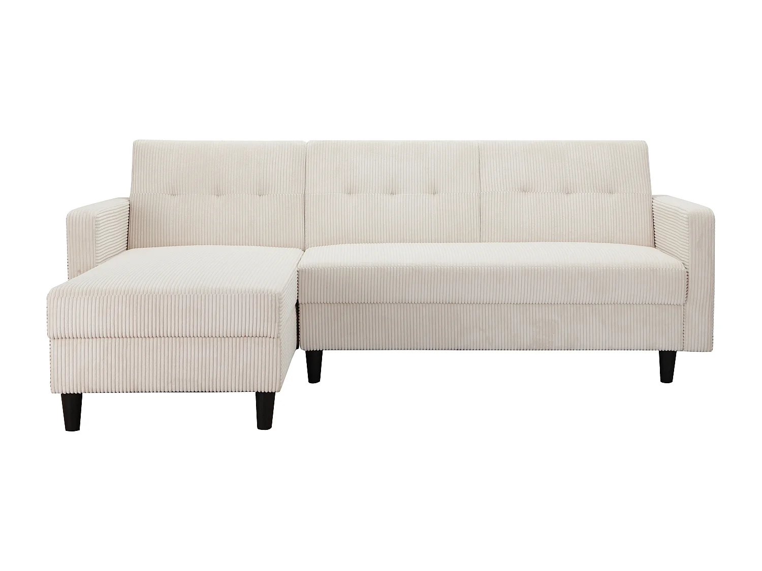 Hartford II | Canapé-lit avec rangement en crème