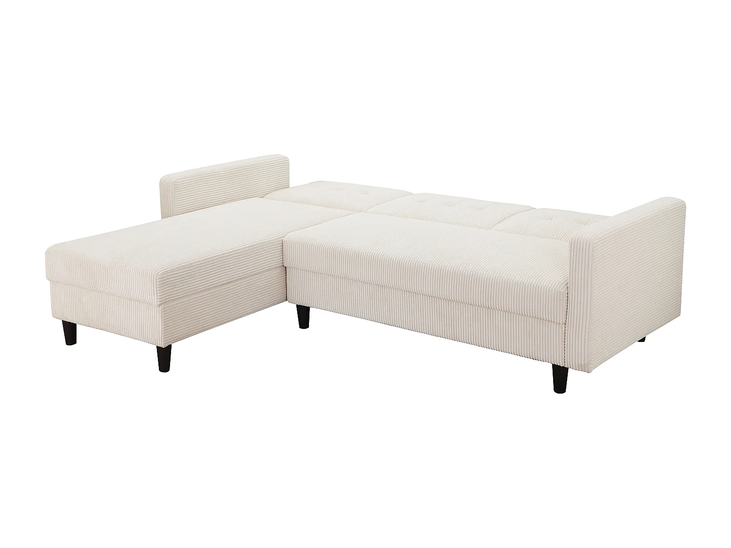 Hartford II | Canapé-lit avec rangement en crème
