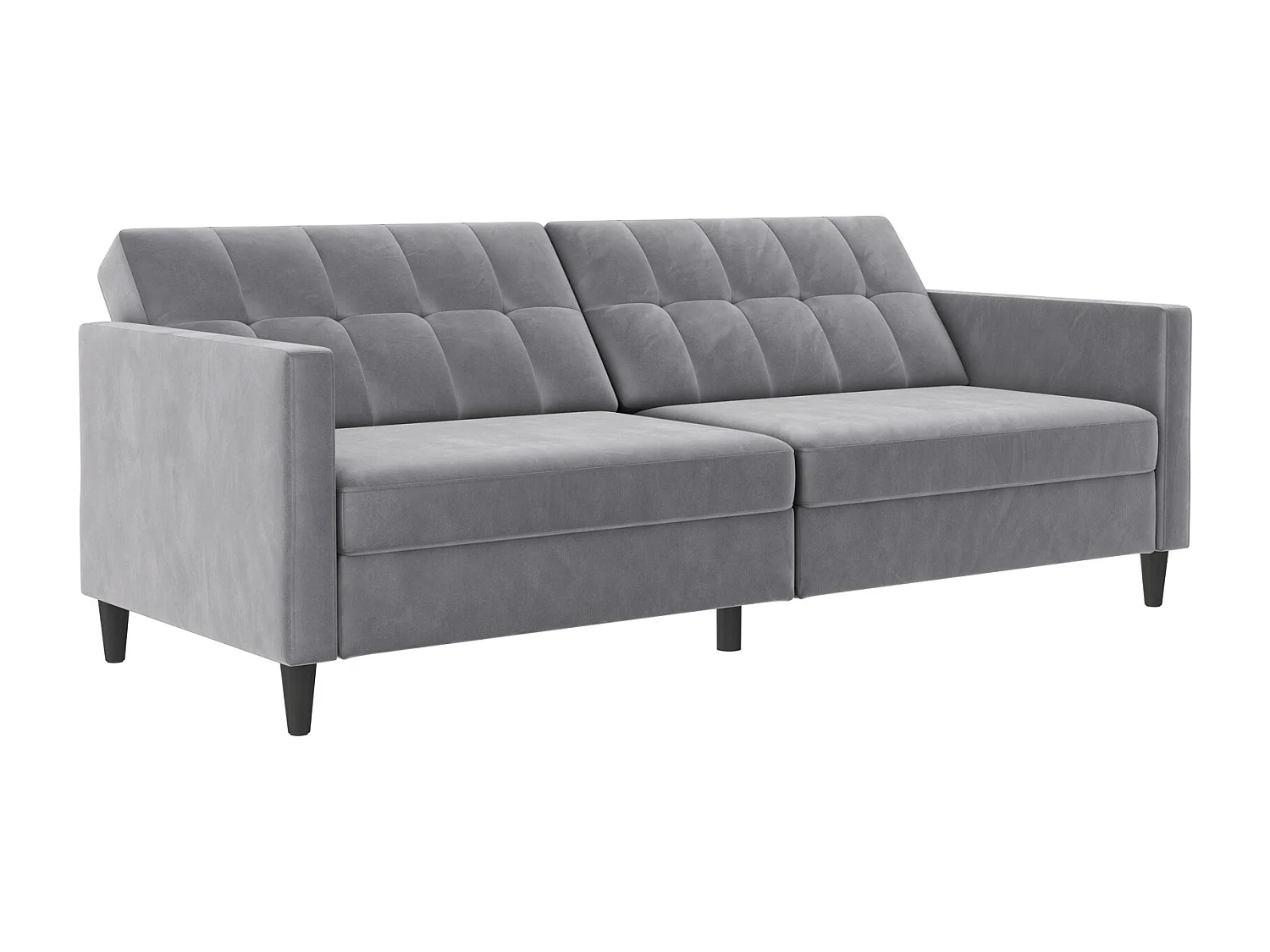 Hartford | Canapé convertible 3 places en velours gris