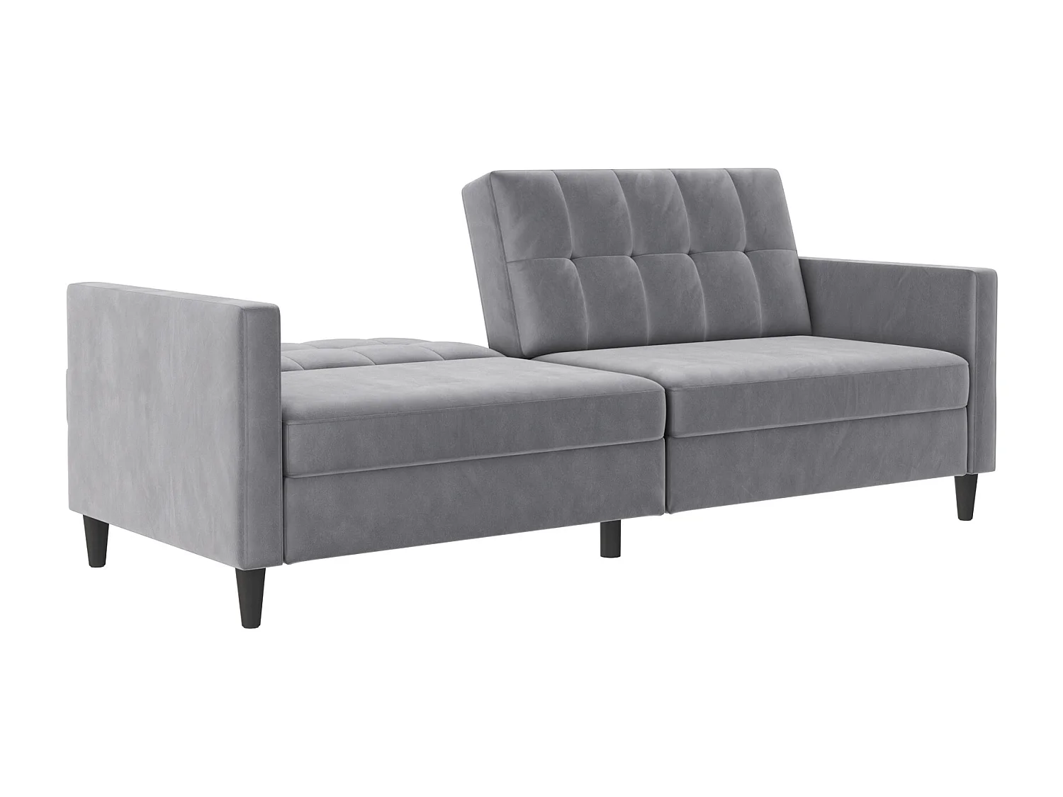 Hartford | Canapé convertible 3 places en velours gris