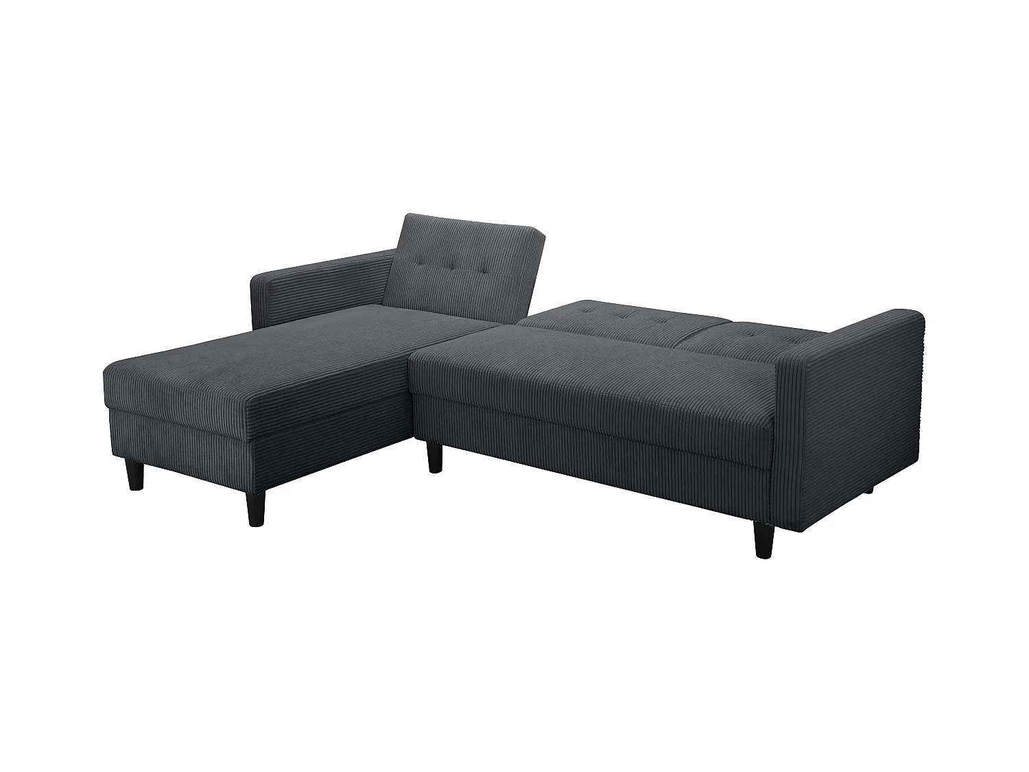 Hartford II | Slaapbank met opbergruimte in Antraciet