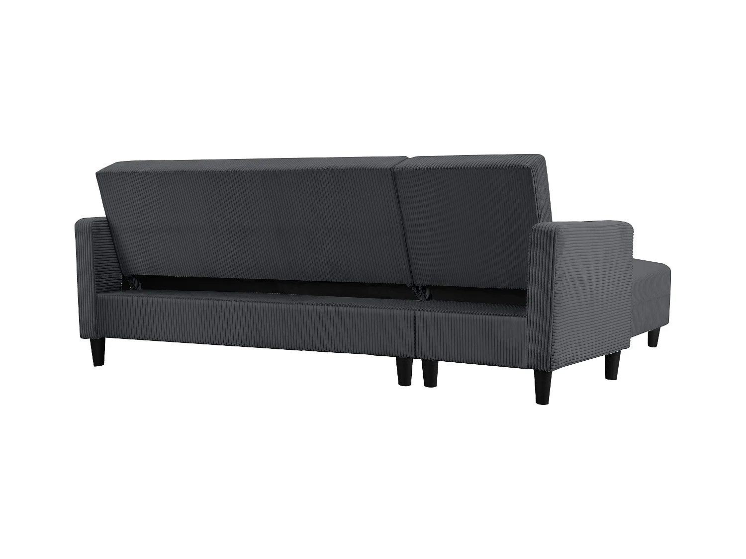 Hartford II | Slaapbank met opbergruimte in Antraciet