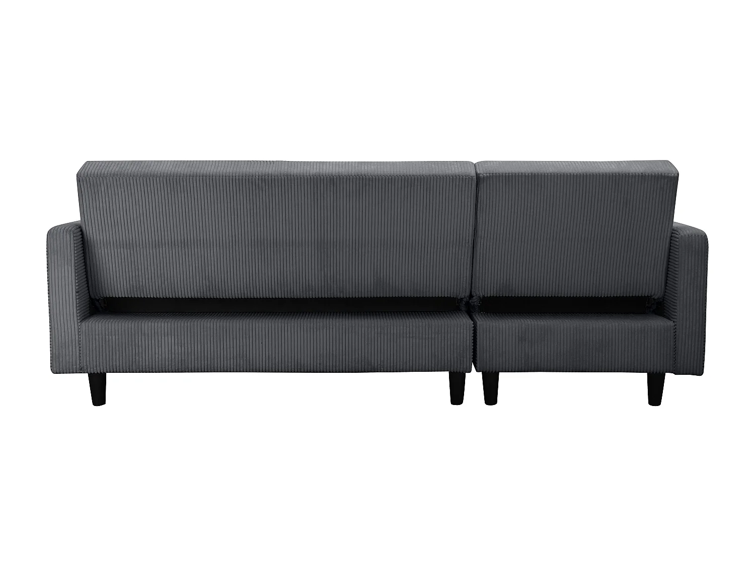 Hartford II | Canapé avec rangement en anthracite