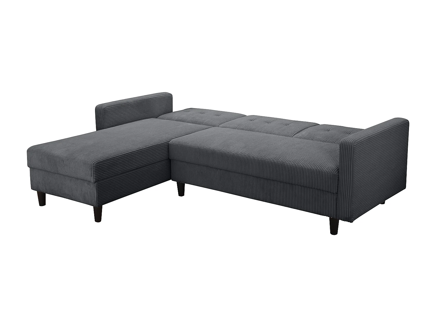 Hartford II | Canapé avec rangement en anthracite