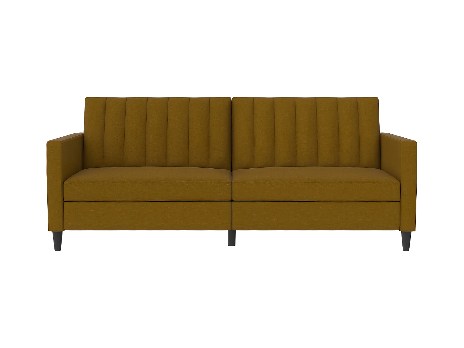 3-zits slaapbank in curry stof