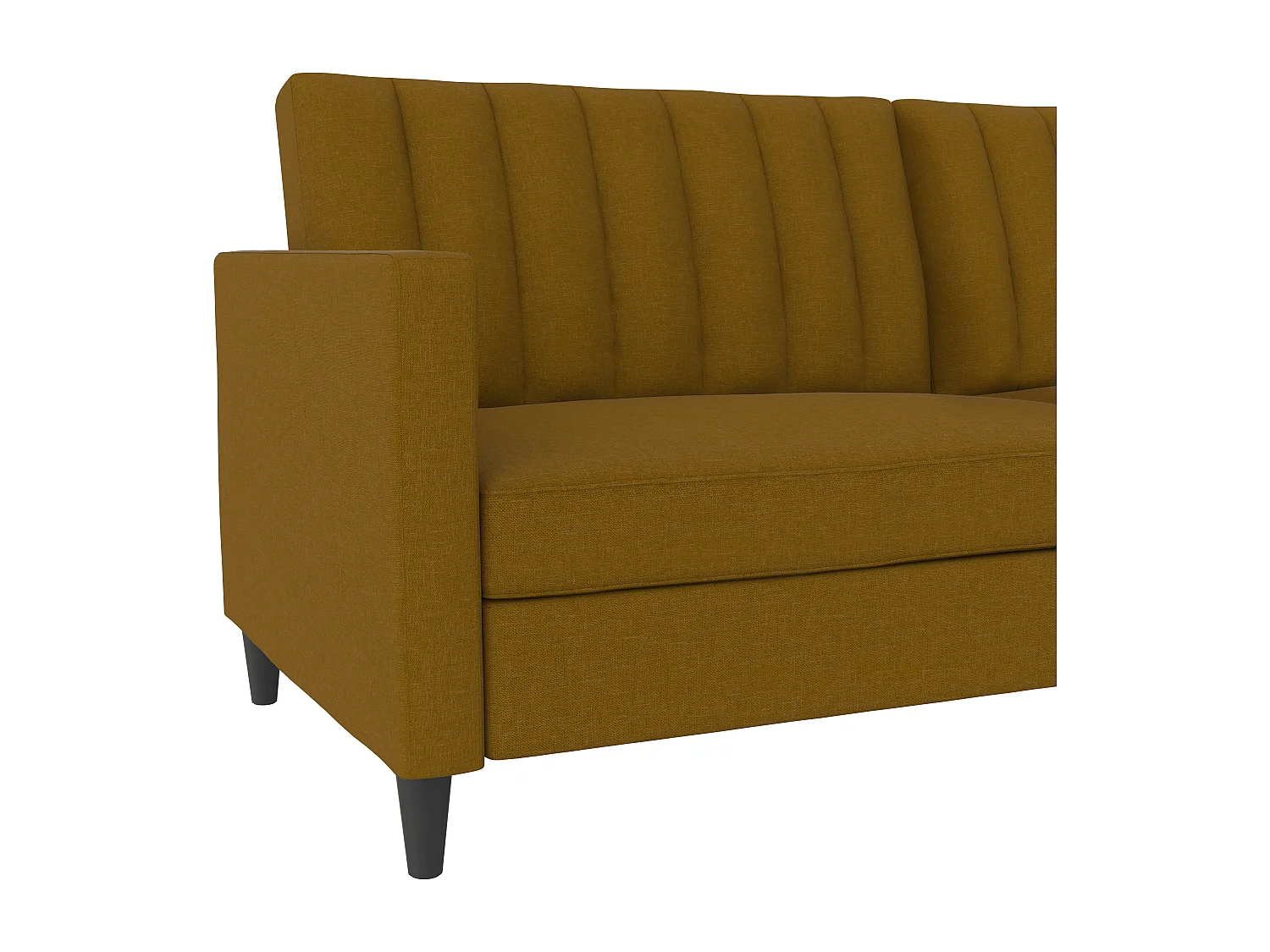 Celine | Canapé convertible 3 places en lin curry