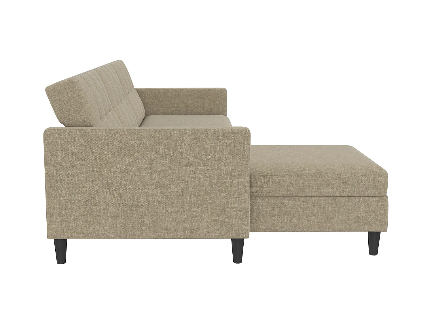 3-zits hoekslaapbank in cappuchino linnen