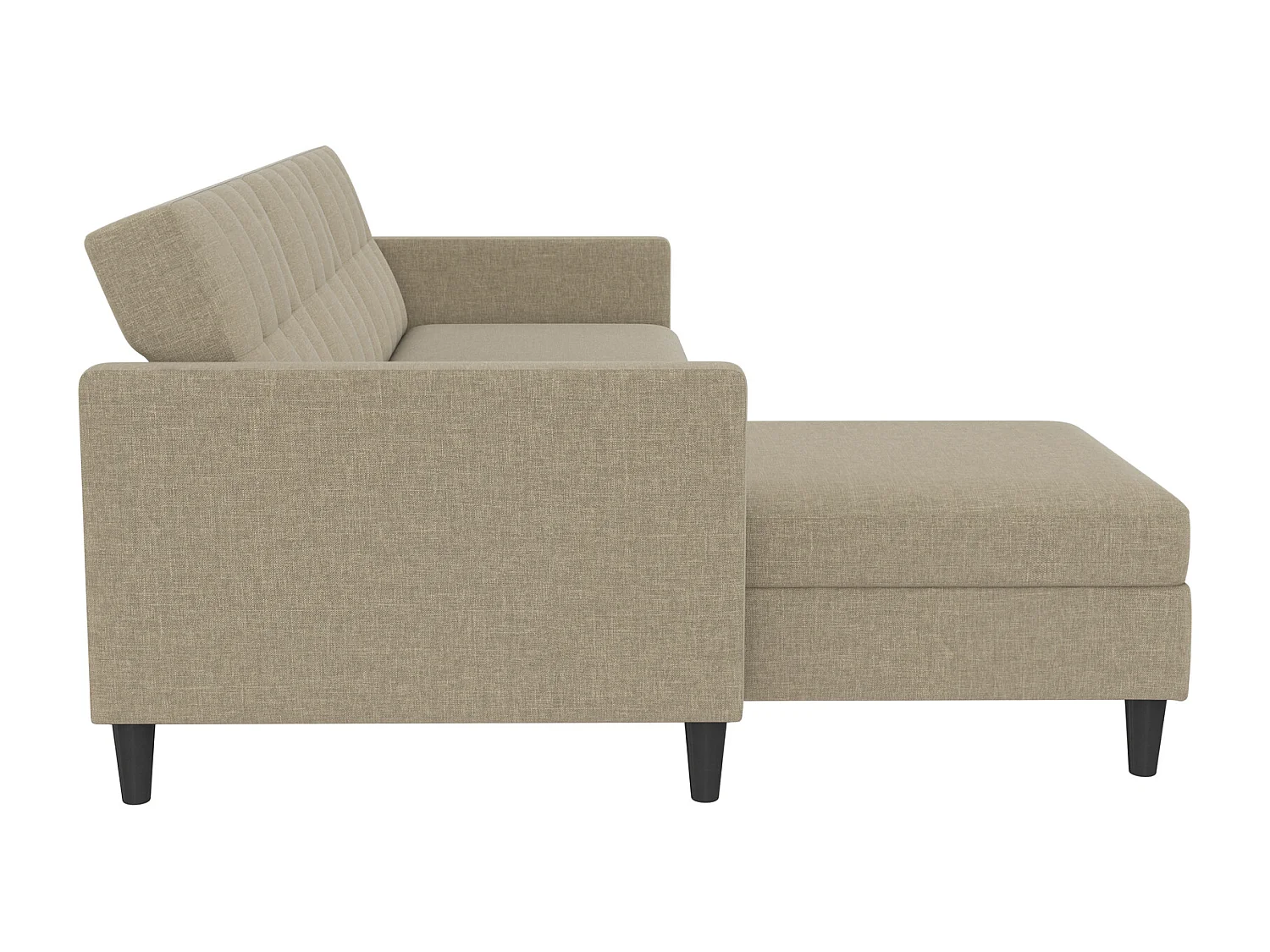 Hartford | Canapé-lit 3 places avec méridienne en lin capuchino