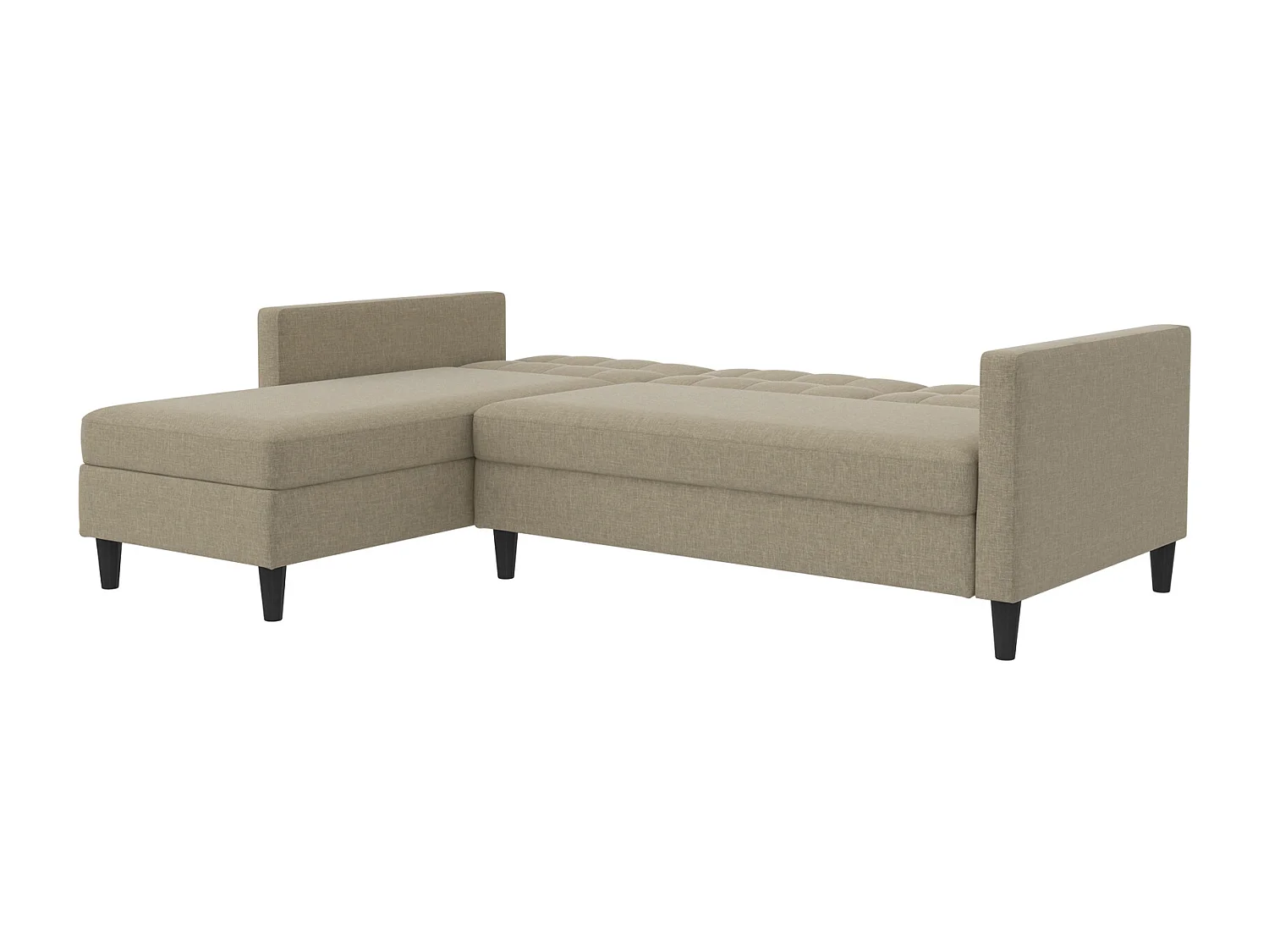 Hartford | Canapé-lit 3 places avec méridienne en lin capuchino