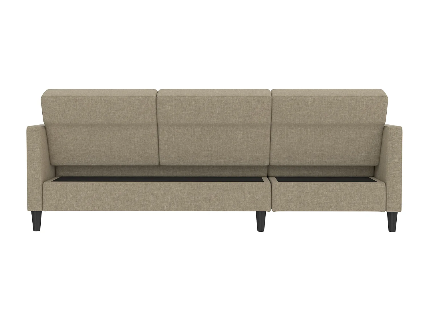 Hartford | Canapé-lit 3 places avec méridienne en lin capuchino