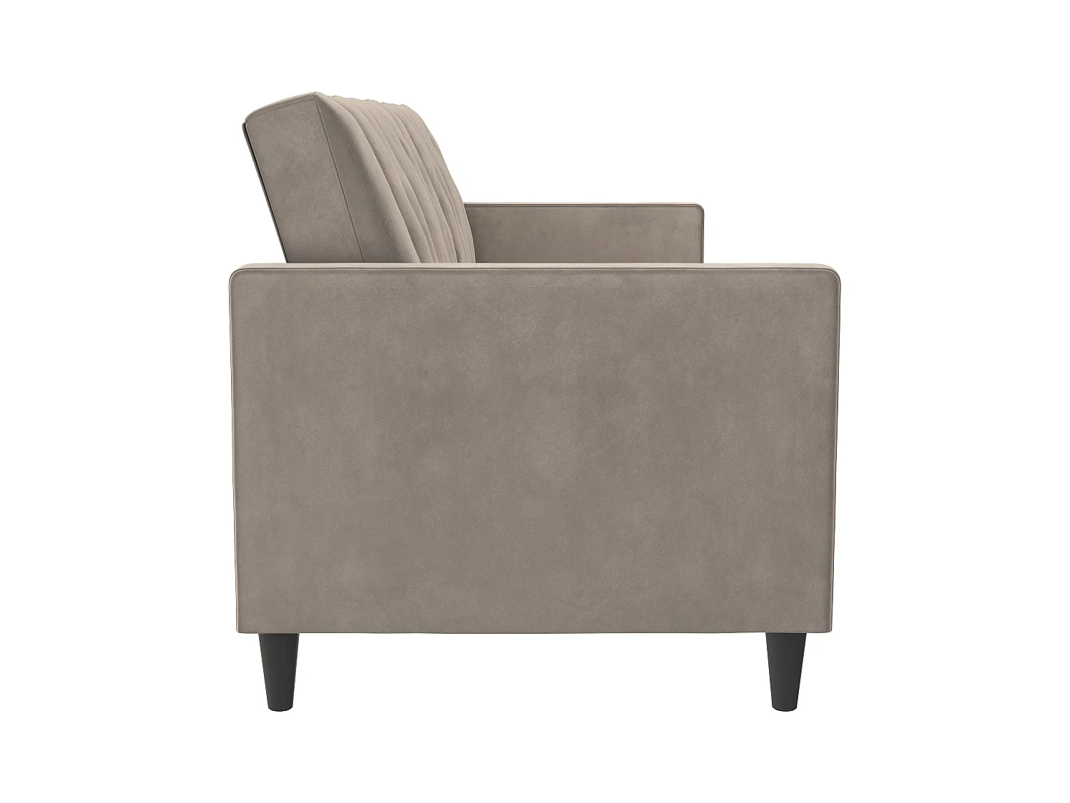 3-zits slaapbank in taupe fluweel