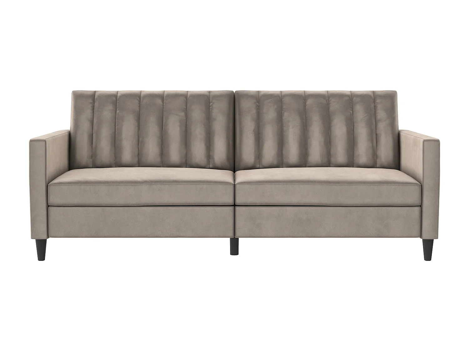 Celine | Canapé lit 3 places en velours taupe