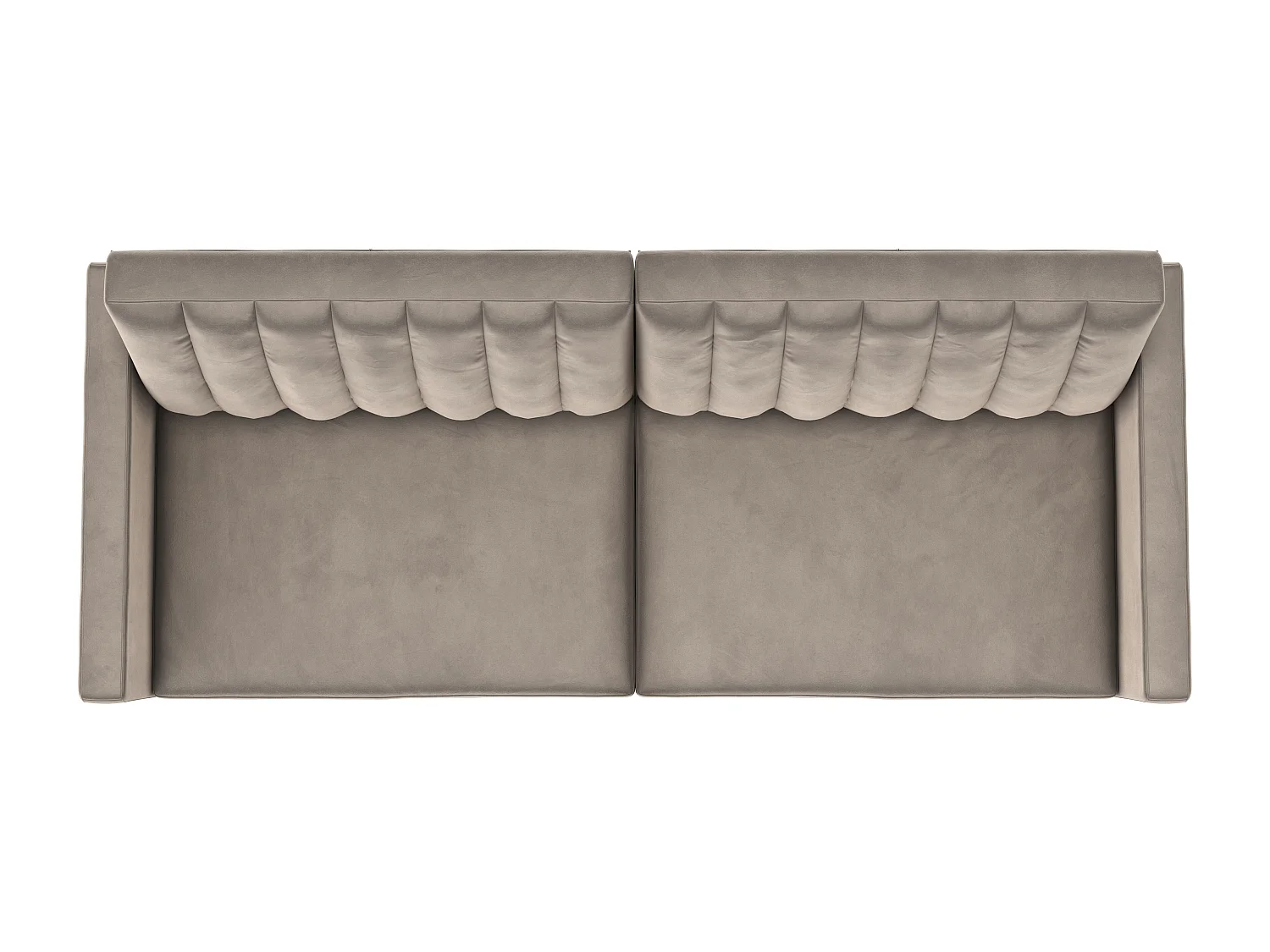 Celine | Canapé lit 3 places en velours taupe