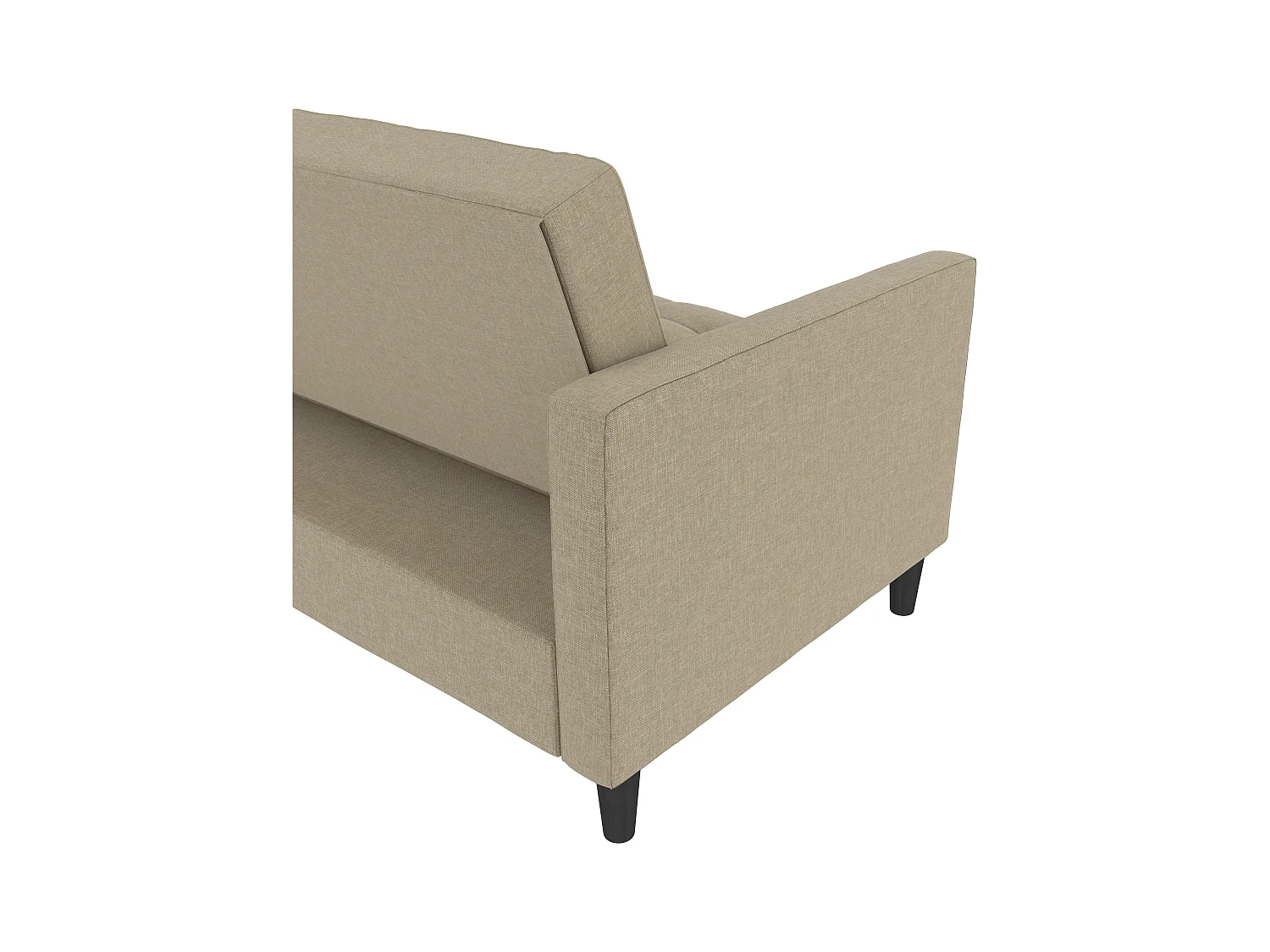 Presley | Canapé-lit 3 places avec méridienne en lin cappuchino