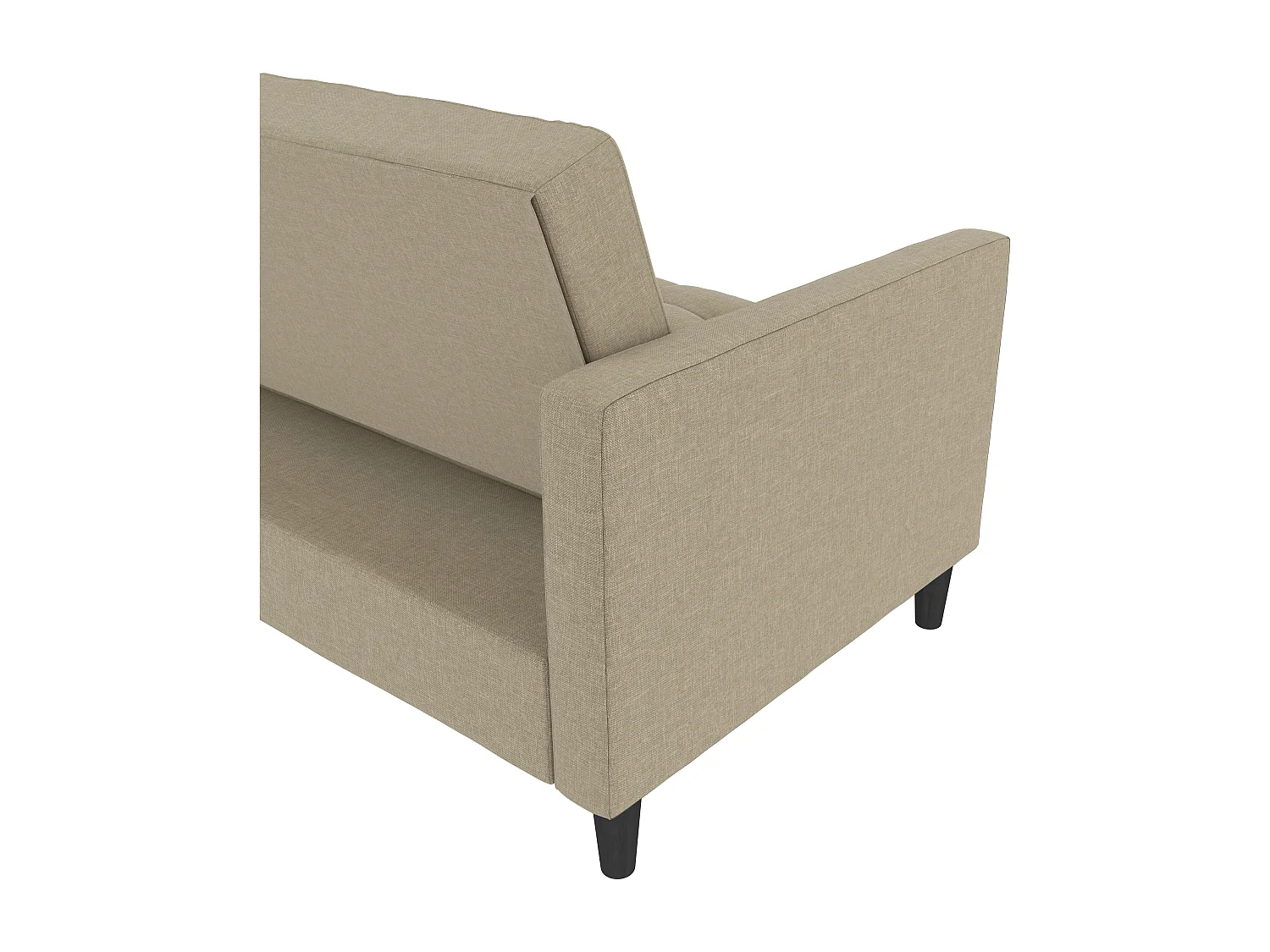 Presley | Canapé-lit 3 places avec méridienne en lin cappuchino