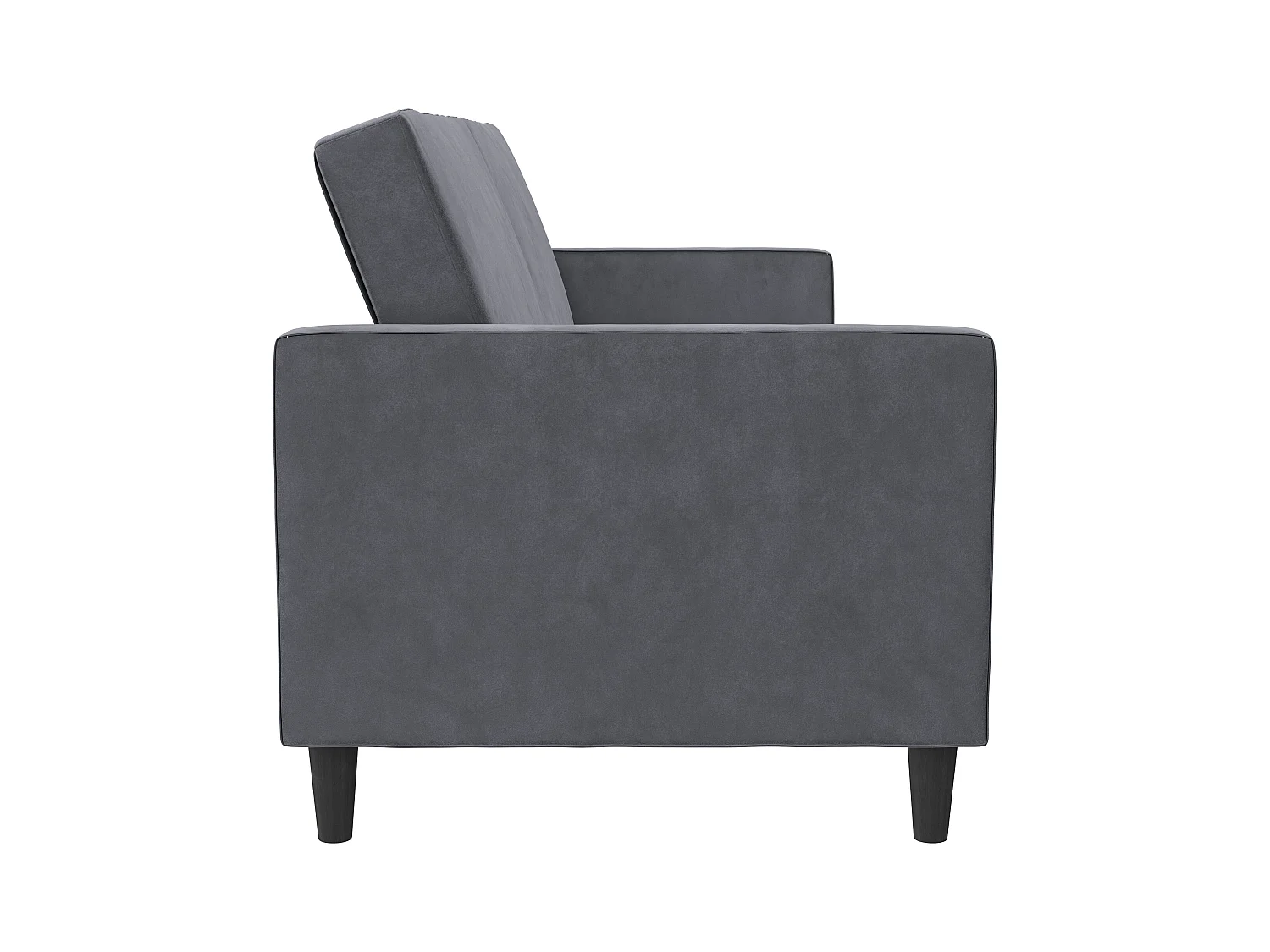 3-zits slaapbank in antraciet fluweel