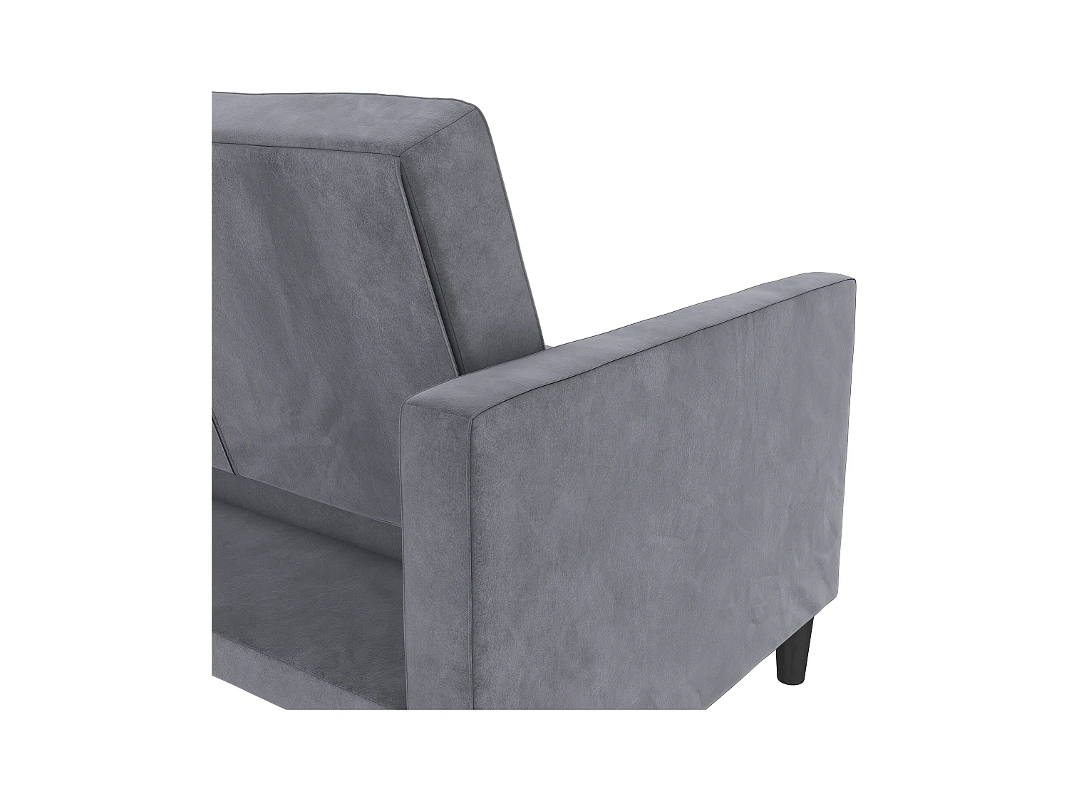 3-zits slaapbank in antraciet fluweel