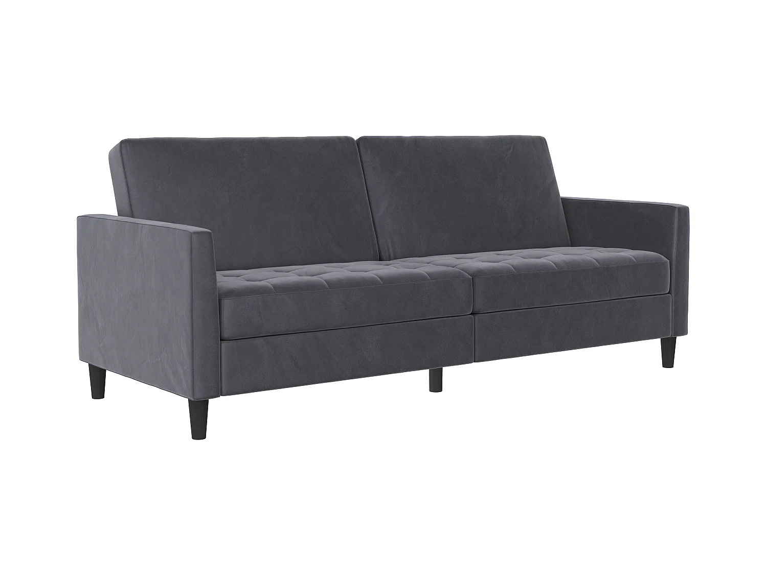 Presley | Canapé convertible 3 places en velours anthracite
