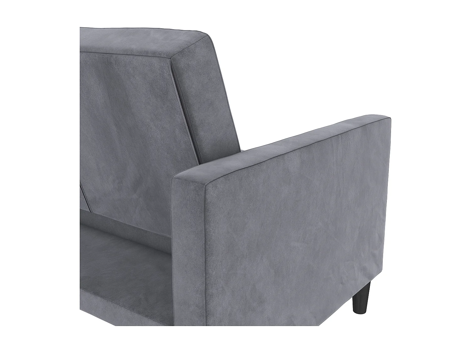 Presley | Canapé convertible 3 places en velours anthracite