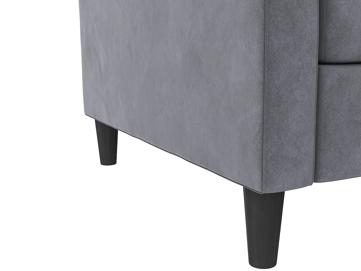 Presley | Canapé convertible 3 places en velours anthracite