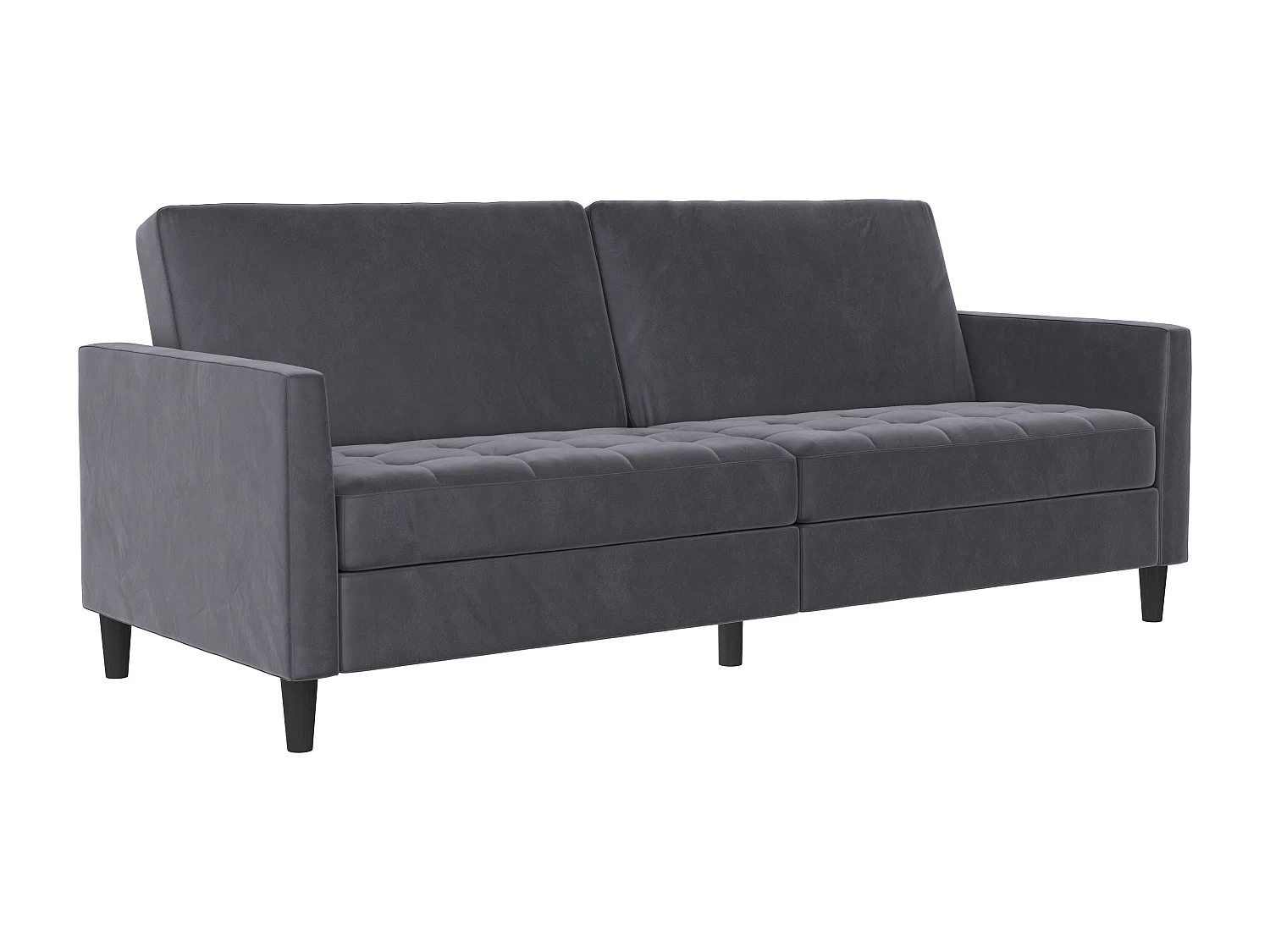 Presley | Canapé convertible 3 places en velours anthracite