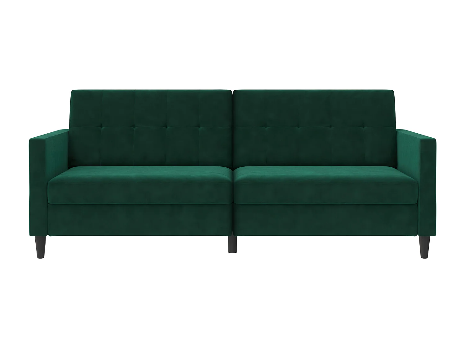 Hartford | Canapé lit 3 places en velours vert foncé