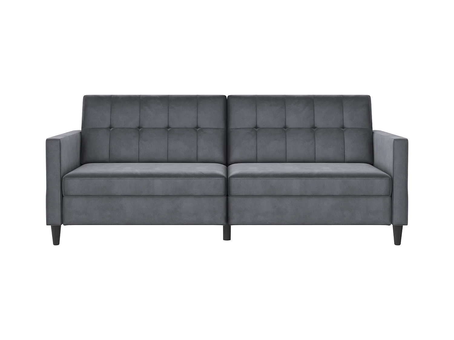 Hartford | Canapé convertible 3 places en velours anthracite