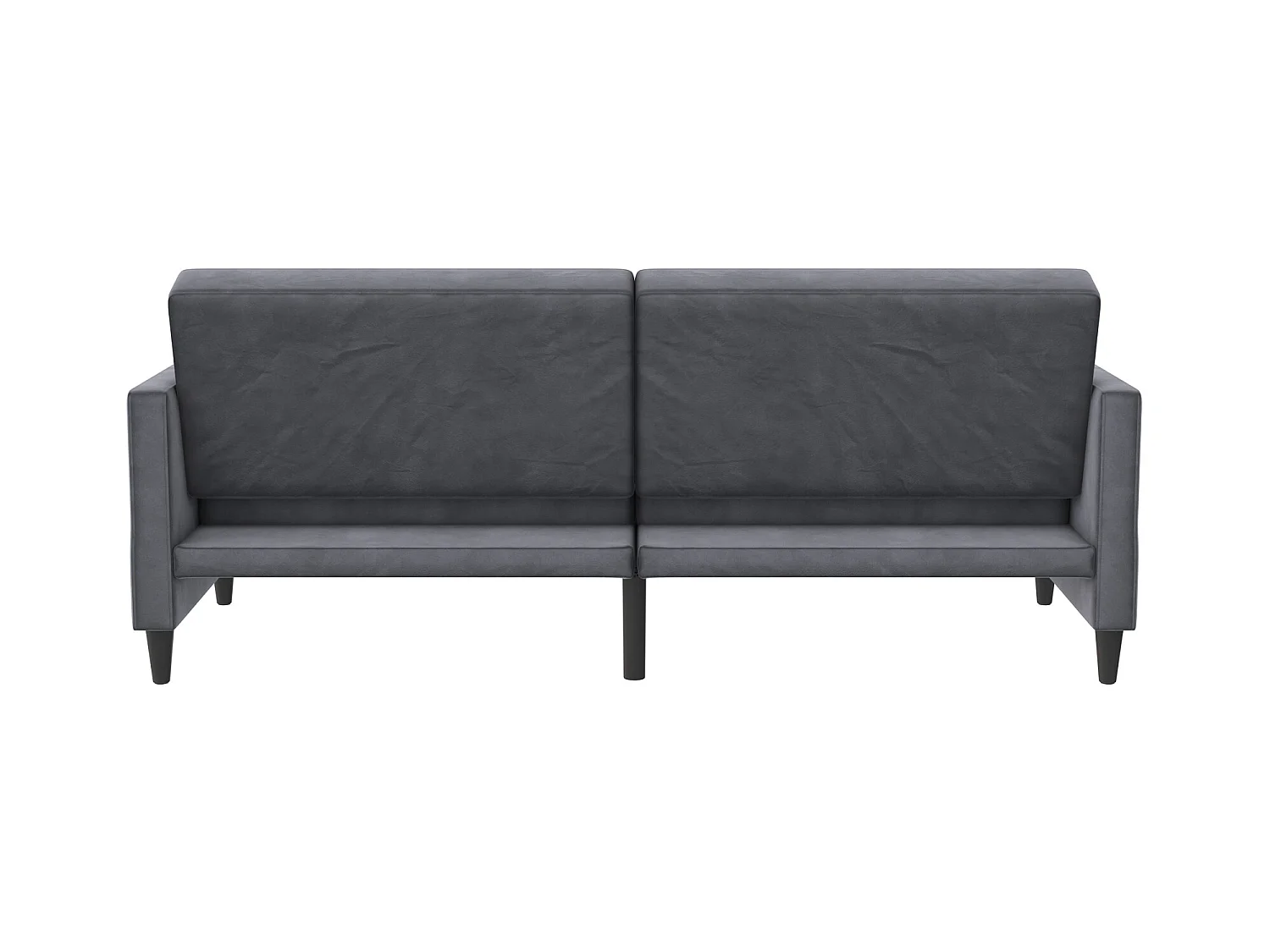 Hartford | Canapé convertible 3 places en velours anthracite