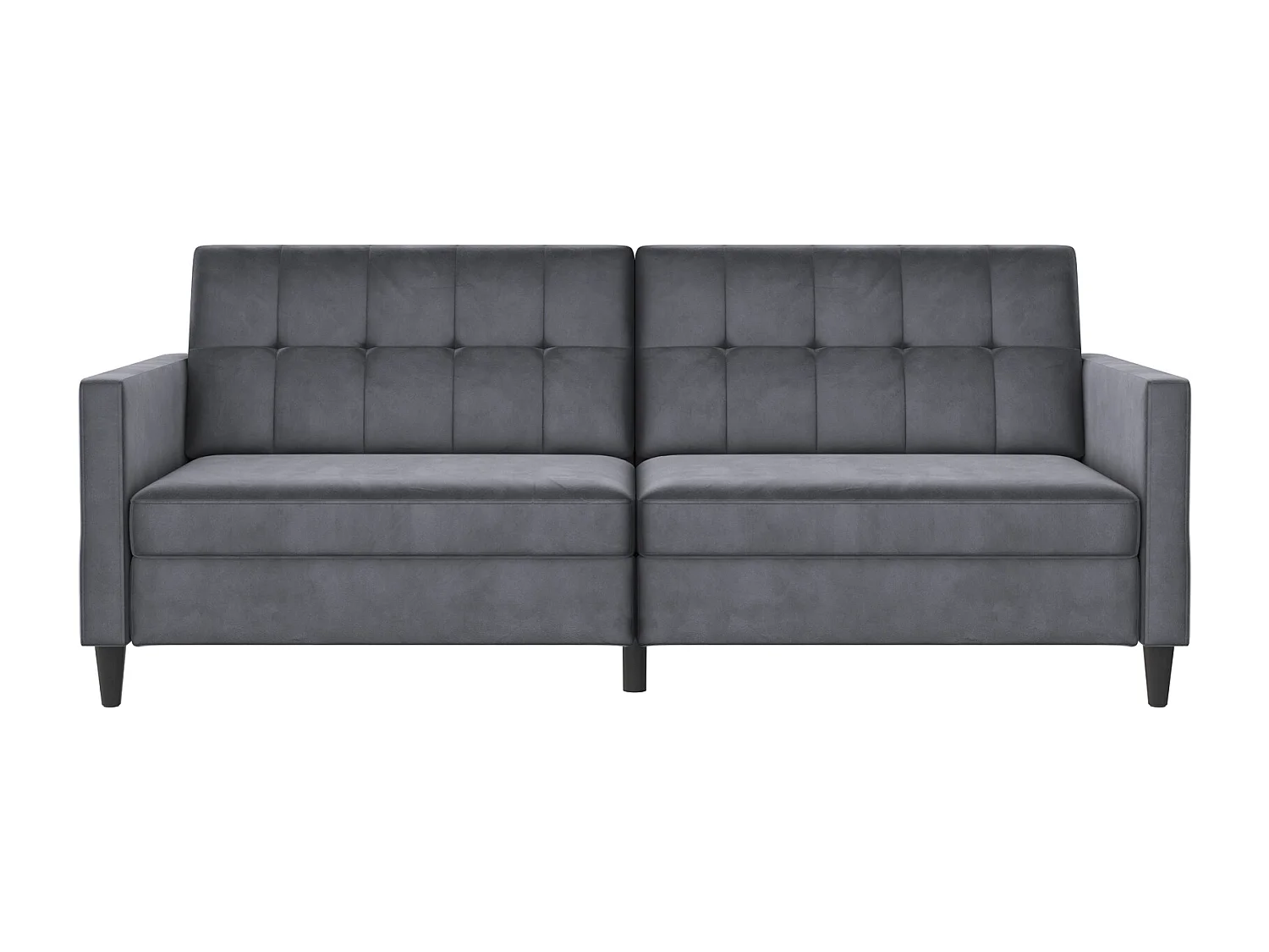 Hartford | Canapé convertible 3 places en velours anthracite