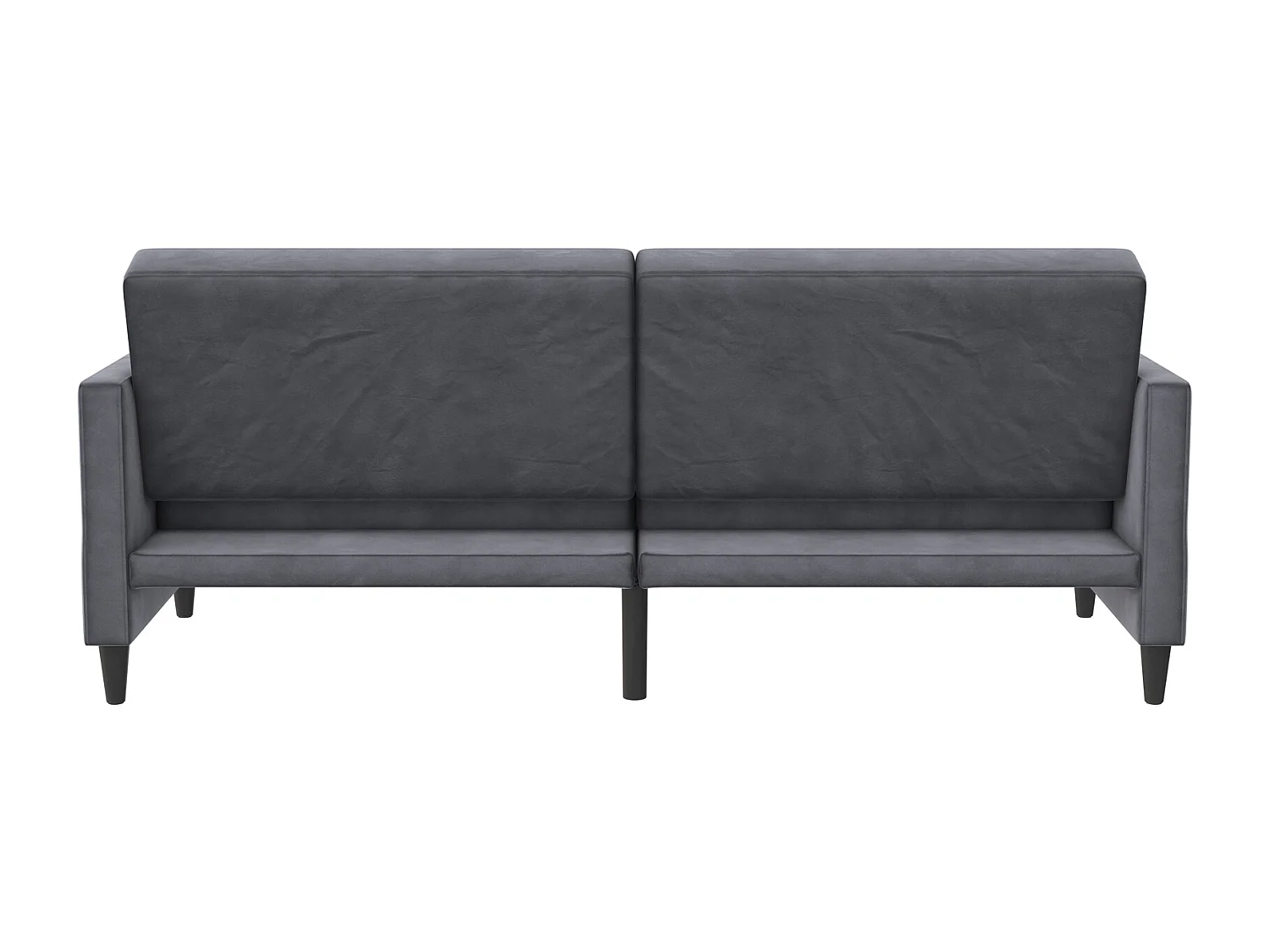 Hartford | Canapé convertible 3 places en velours anthracite