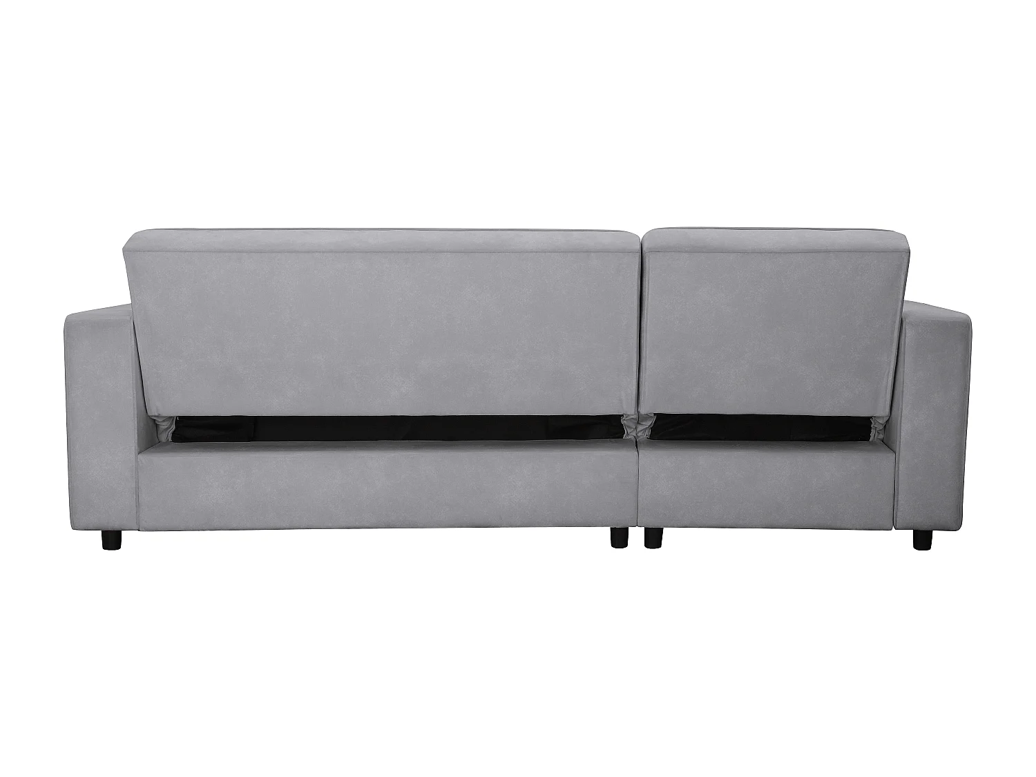 Allie | Canapé en L en velours Gris