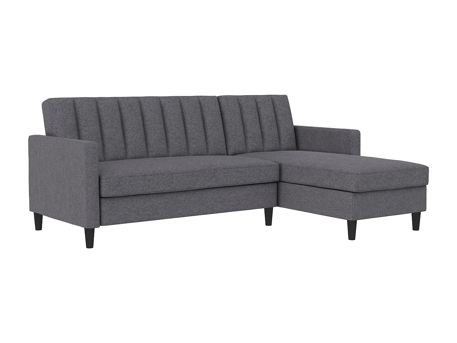 Celine | Canapé lit 3 places avec méridienne en lin gris