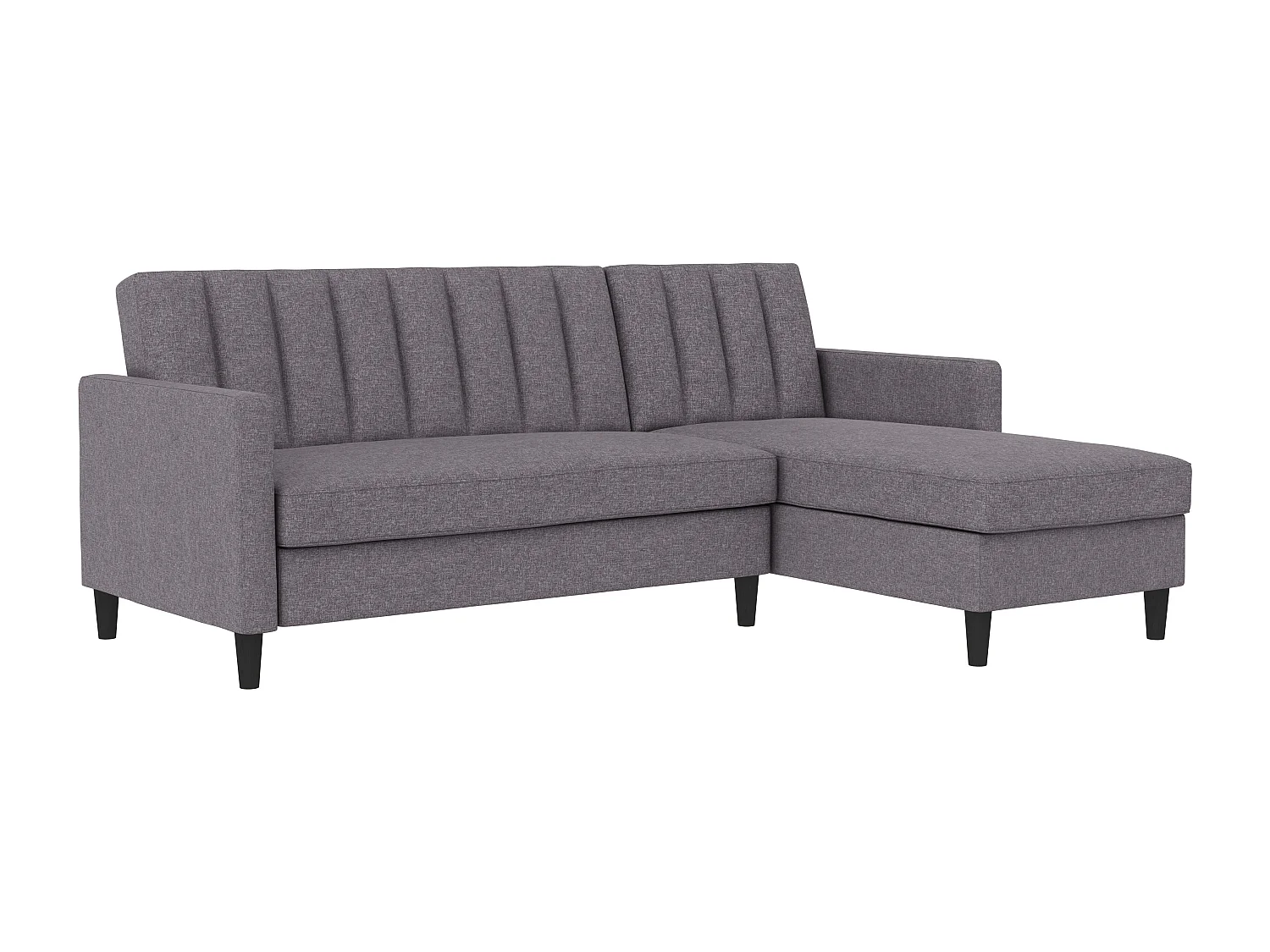 Celine | Canapé lit 3 places avec méridienne en lin gris