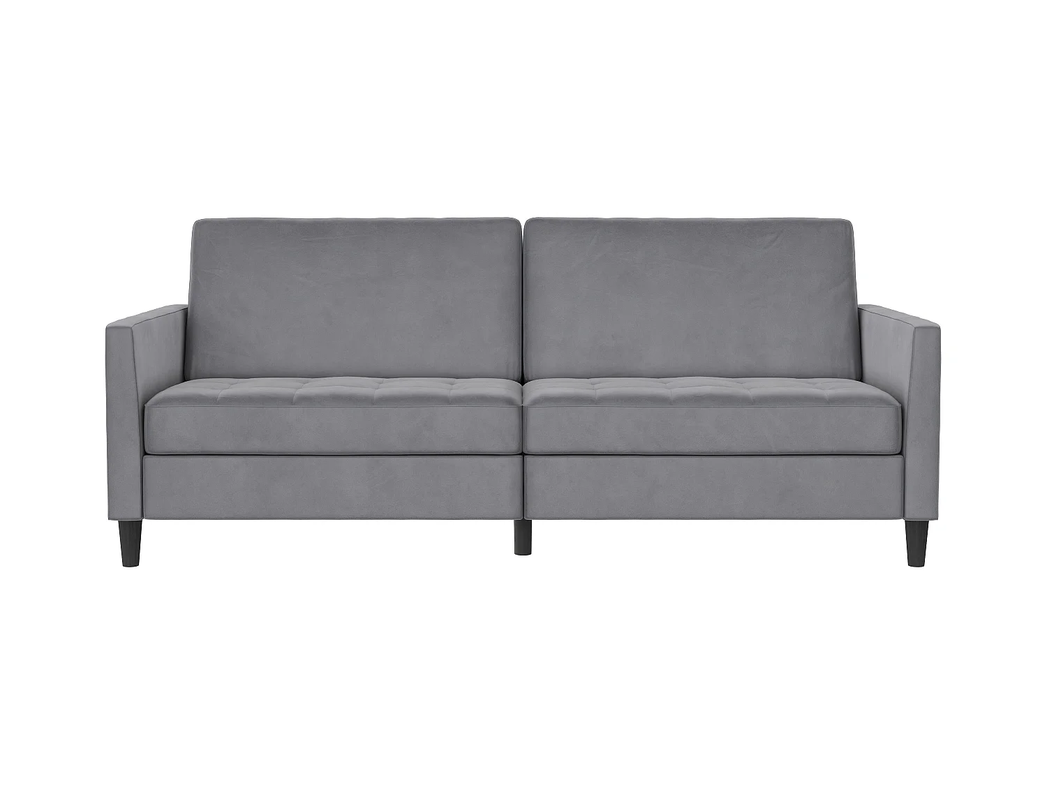 3-zits slaapbank in grijs fluweel