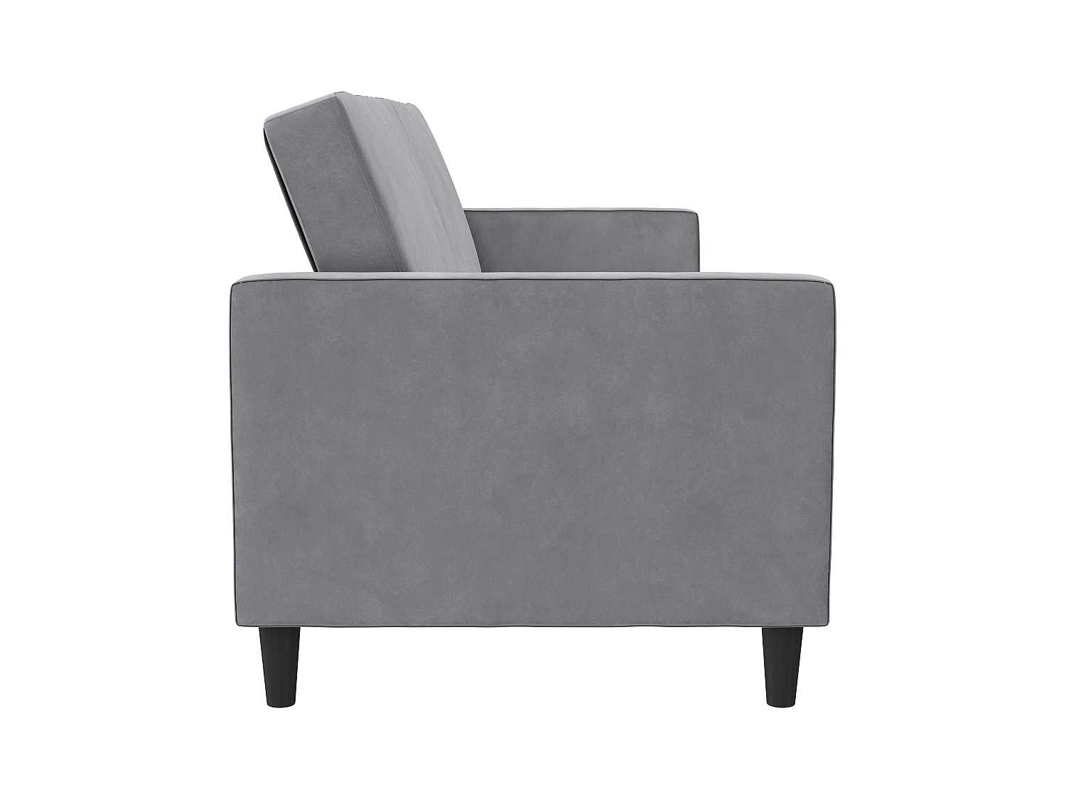 3-zits slaapbank in grijs fluweel