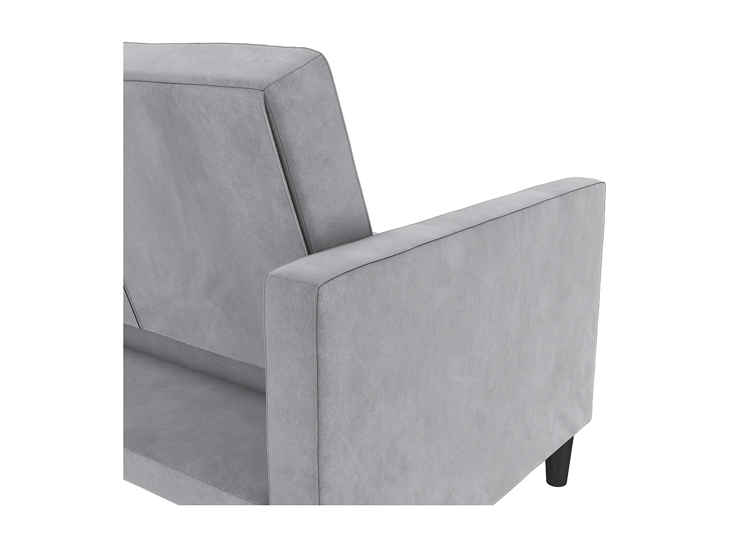 Presley | Canapé convertible 3 places en velours gris