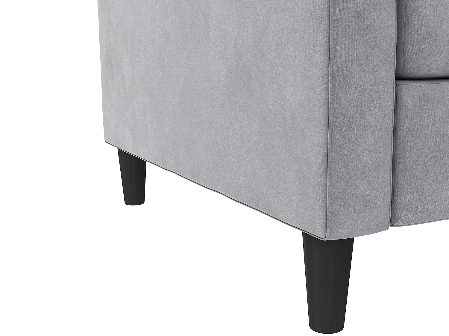 Presley | Canapé convertible 3 places en velours gris