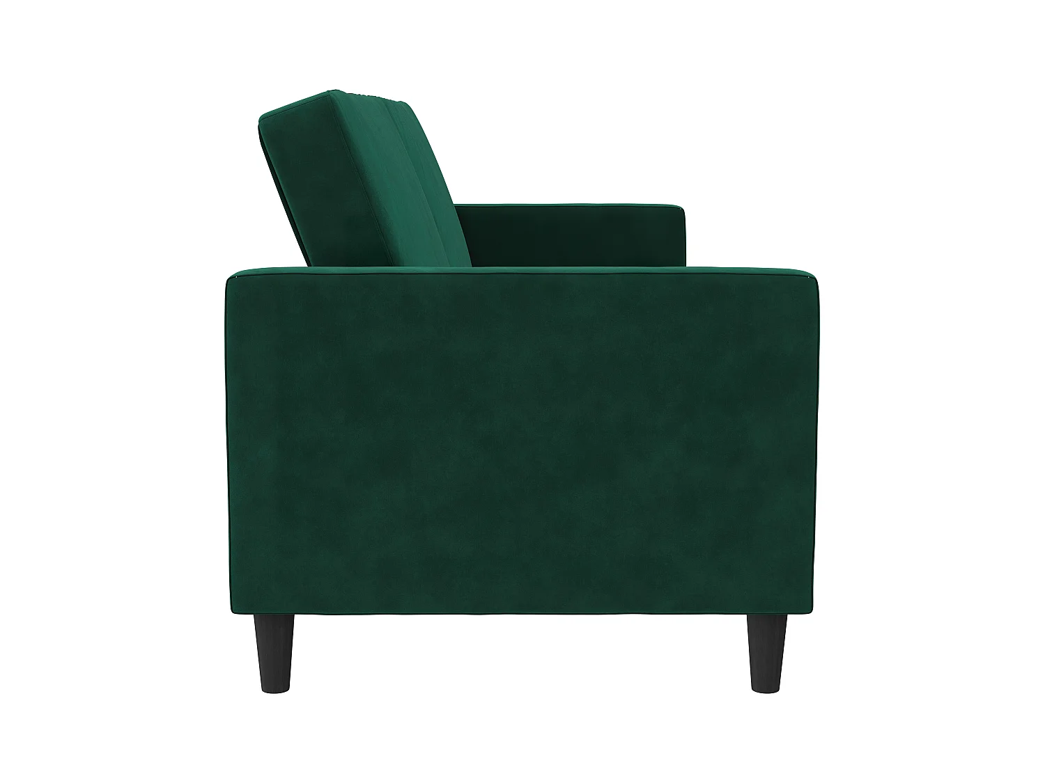 3-zits slaapbank in donkergroen fluweel