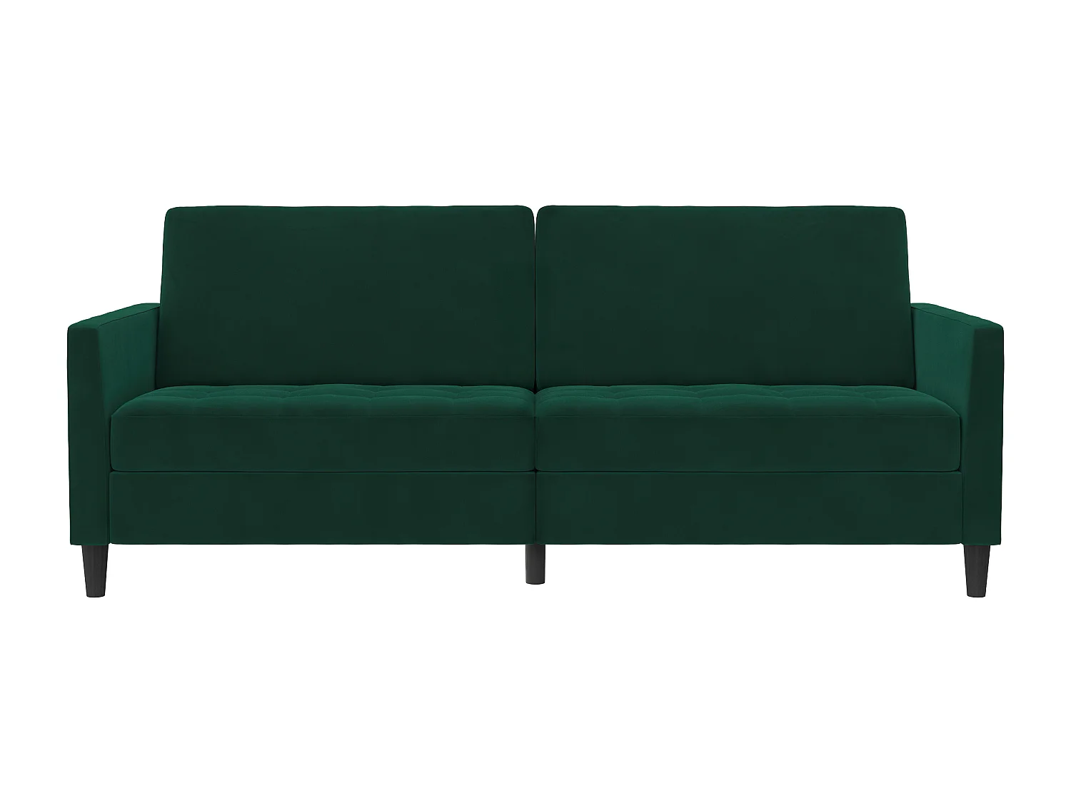 Presley | Canapé lit 3 places en velours vert foncé