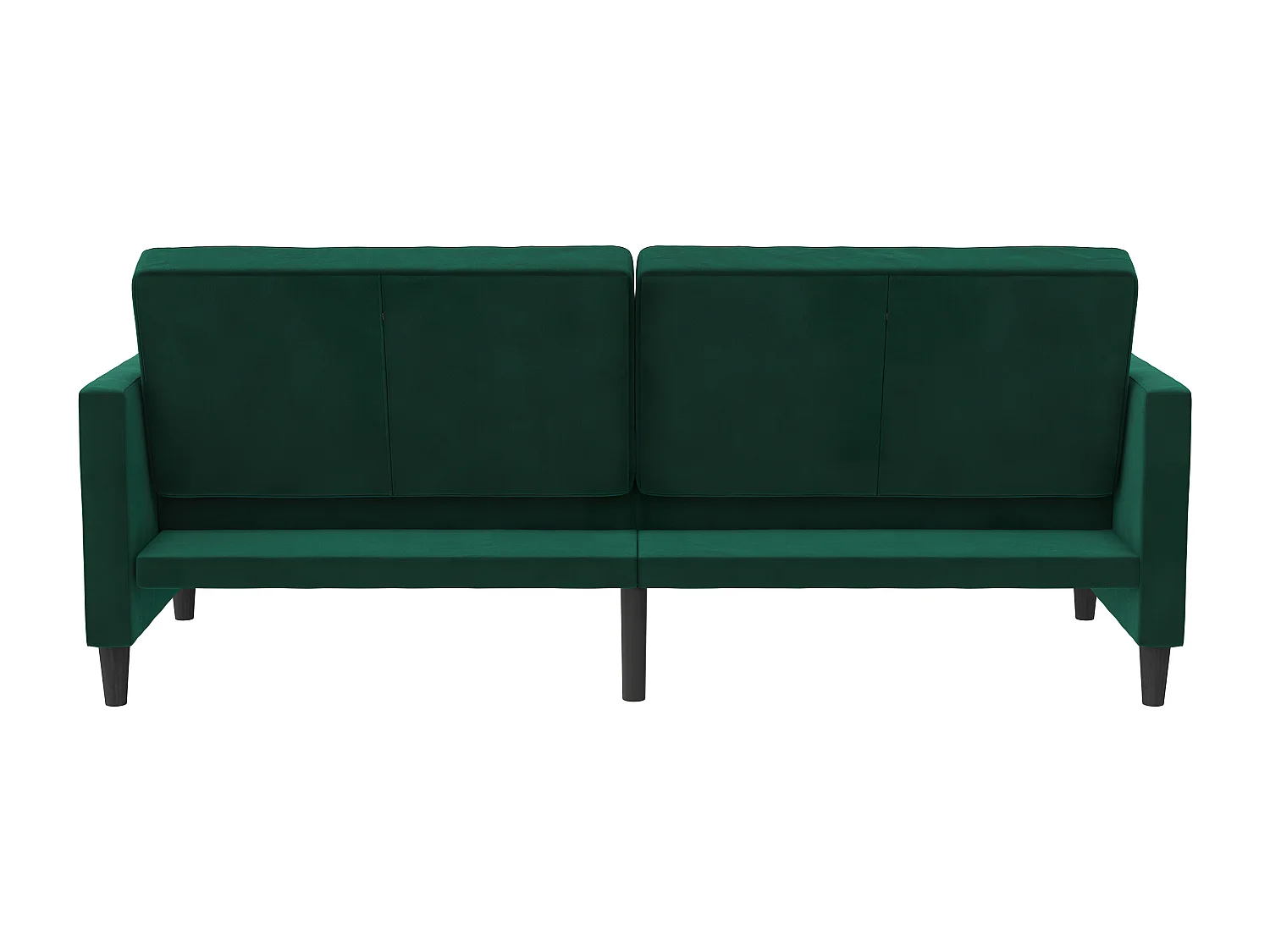 Presley | Canapé lit 3 places en velours vert foncé