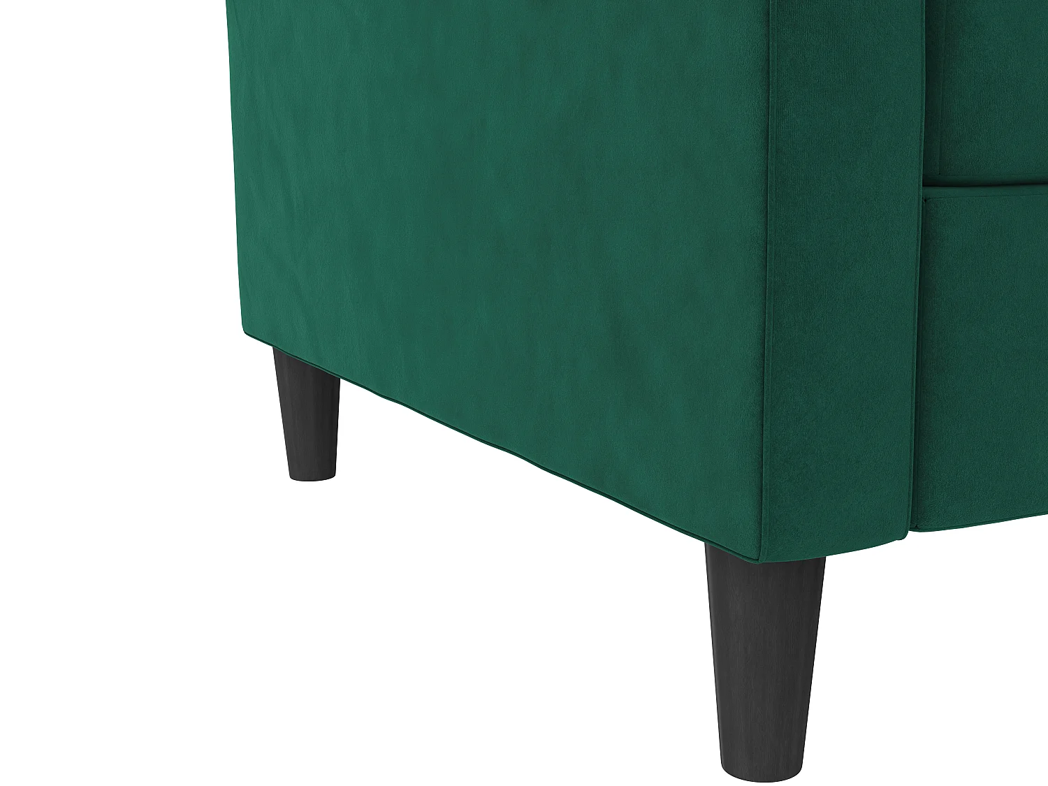 Presley | Canapé lit 3 places en velours vert foncé