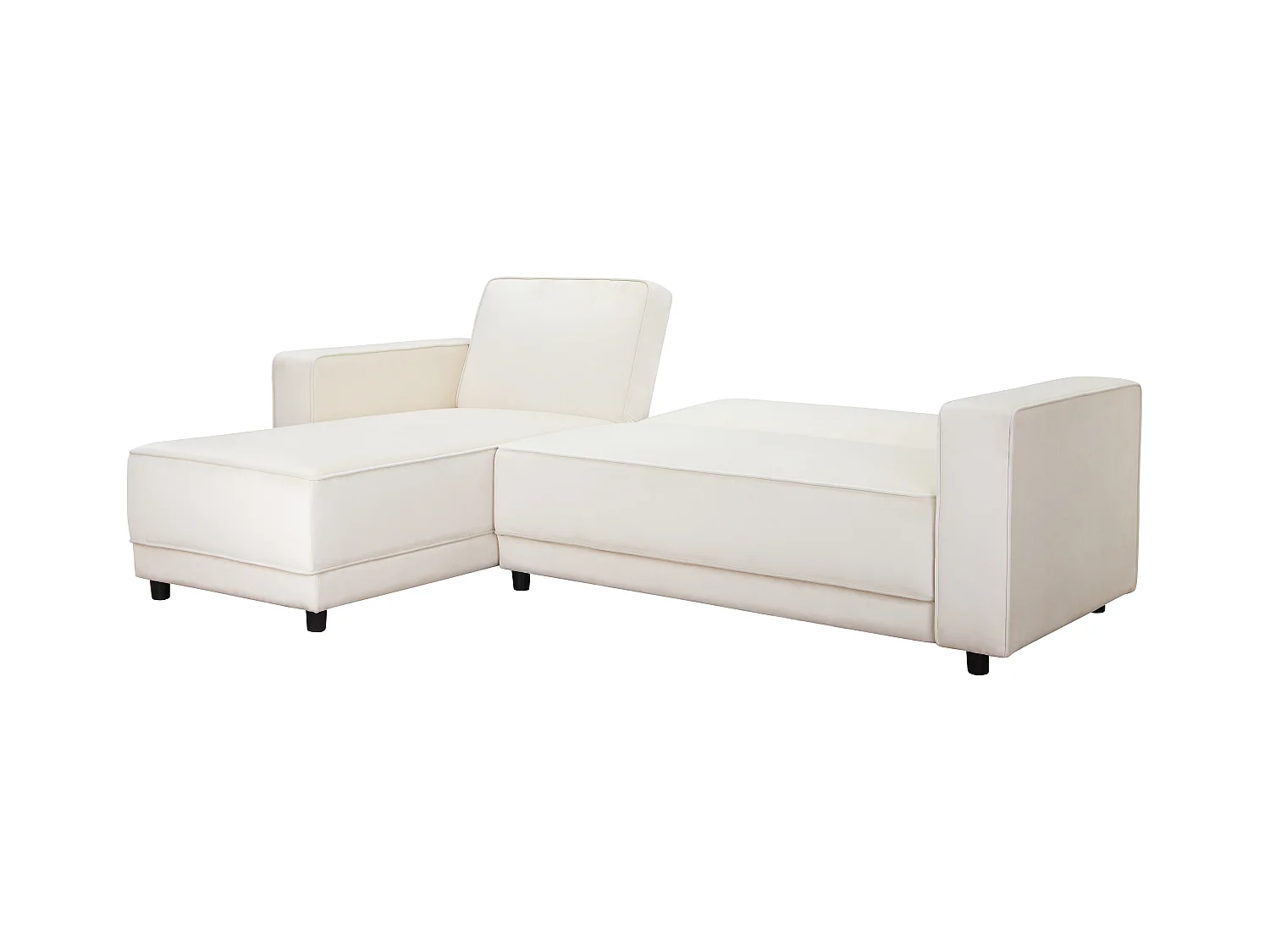 Allie | Sofabed L-Shape en velours crème