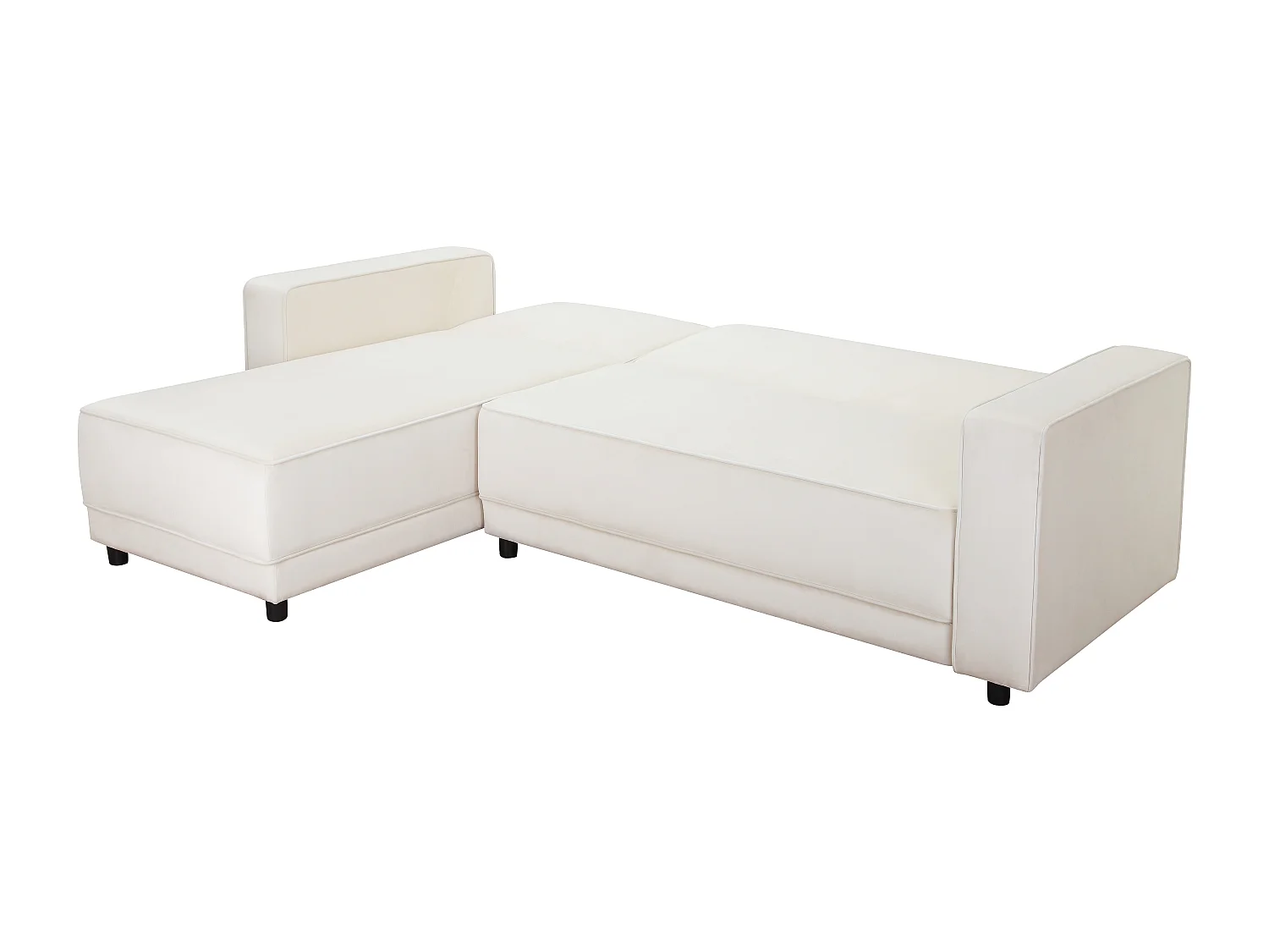 Allie | Sofabed L-Shape en velours crème