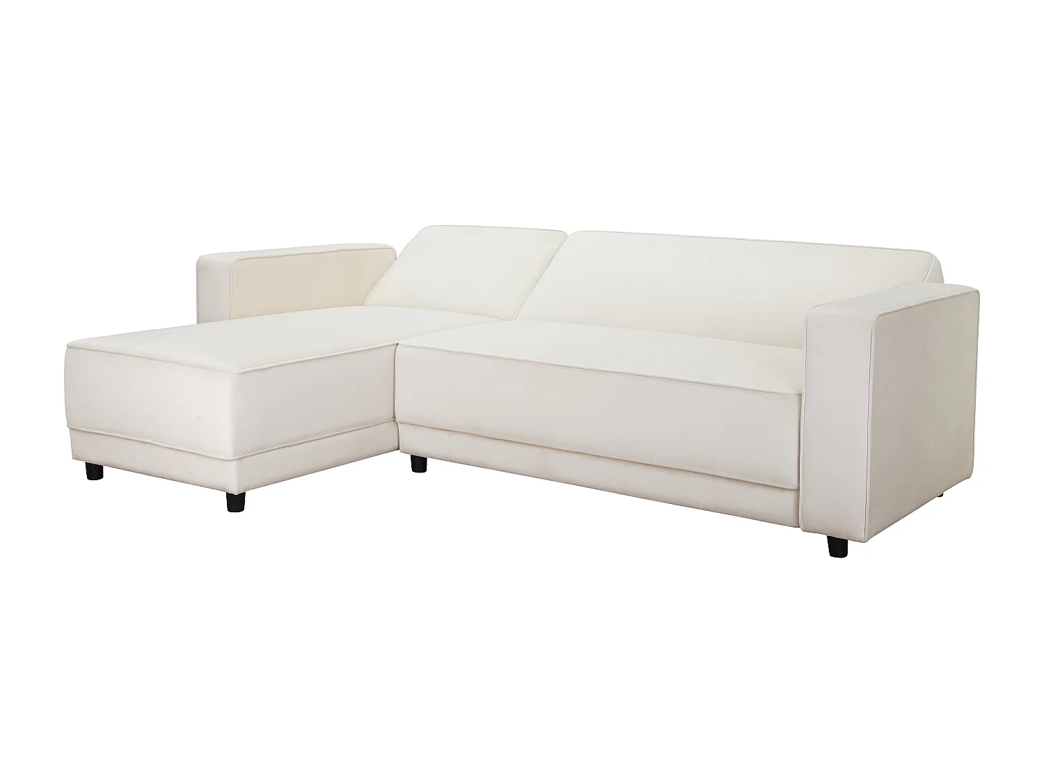 Allie | Sofabed L-Shape en velours crème